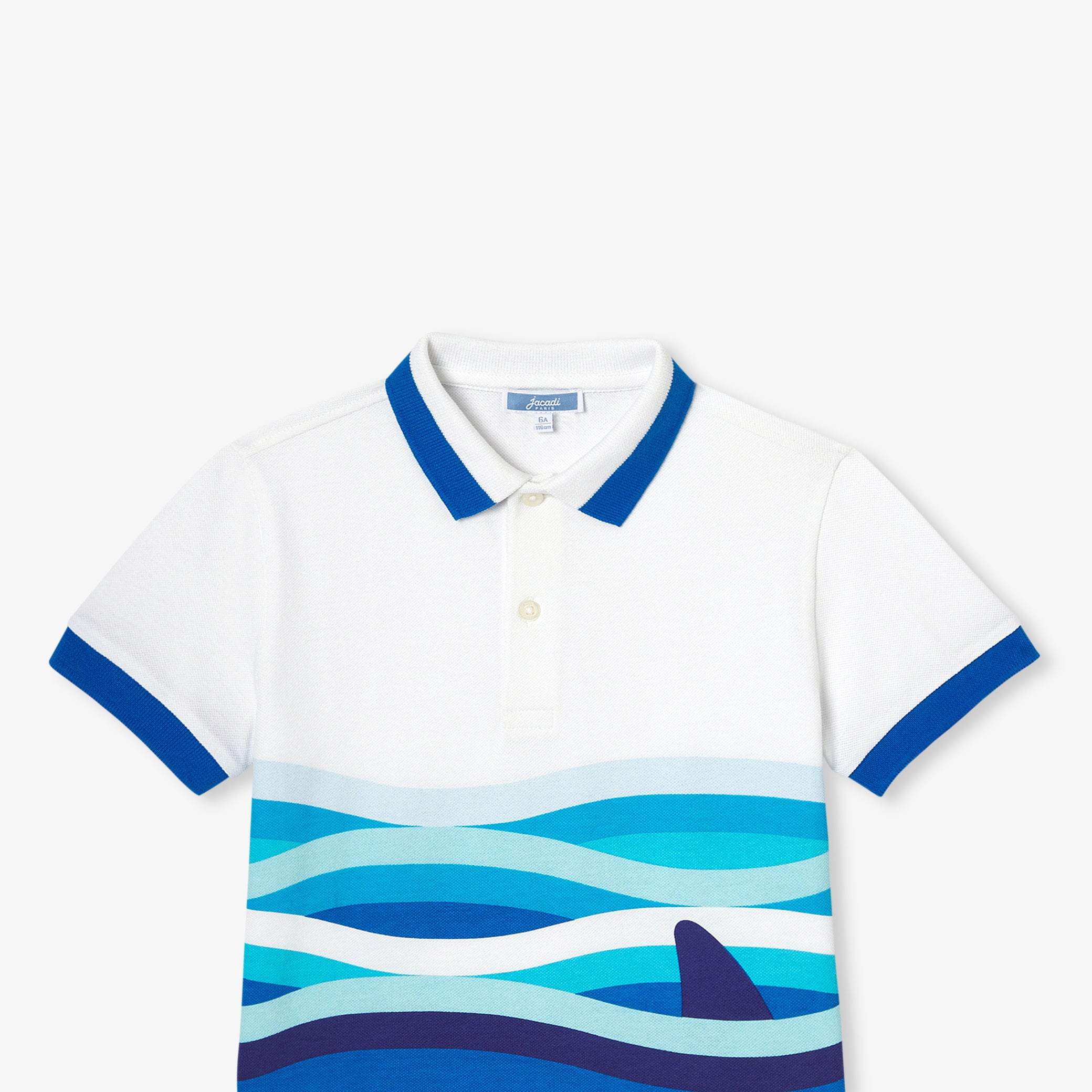 Boy's polo shirt in mini piquÃ©