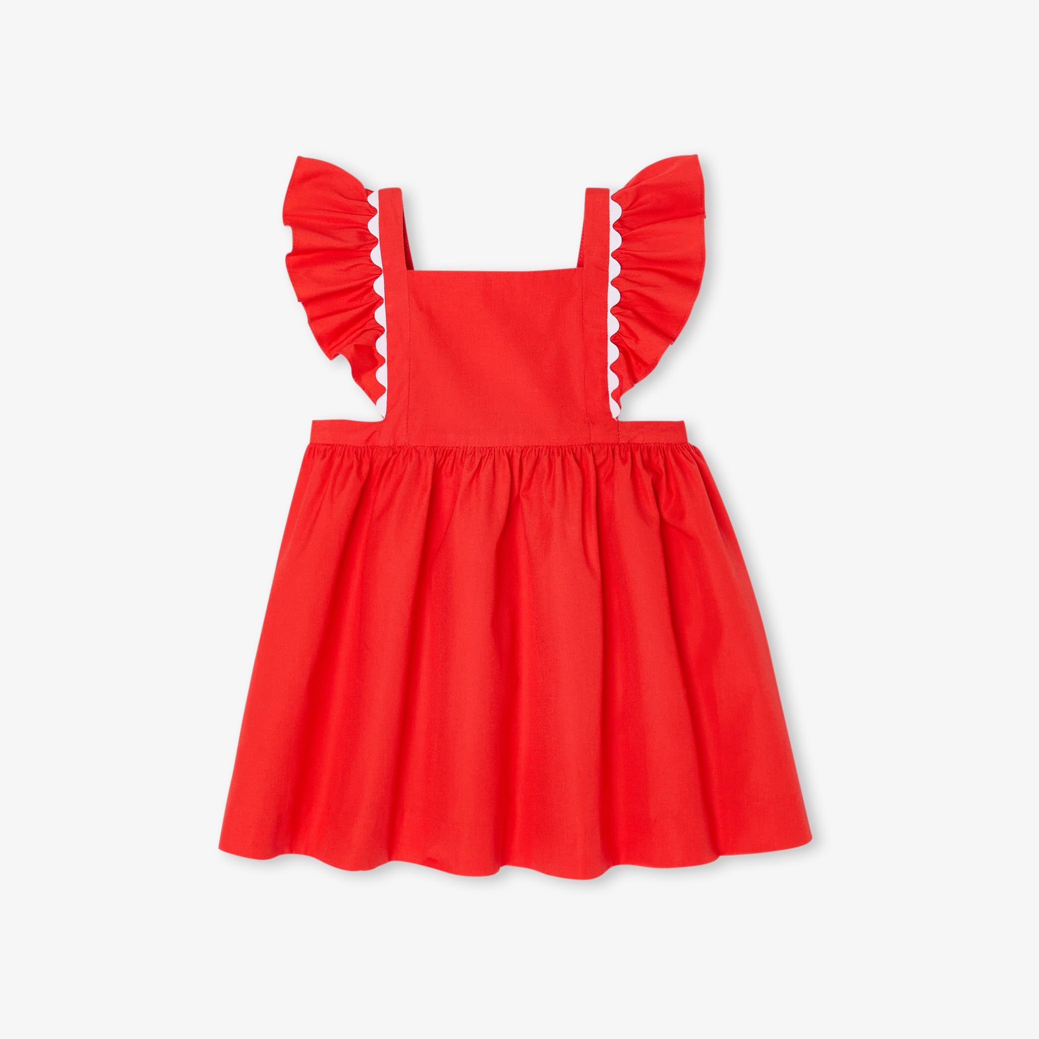 Toddler girl dress in poplin