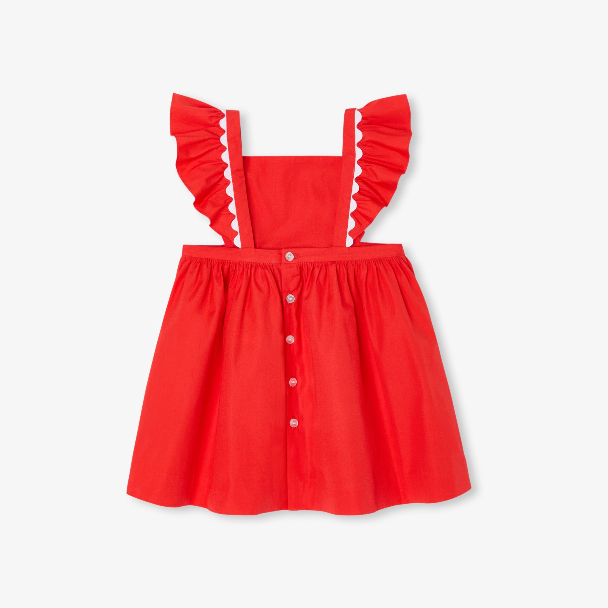 Toddler girl dress in poplin