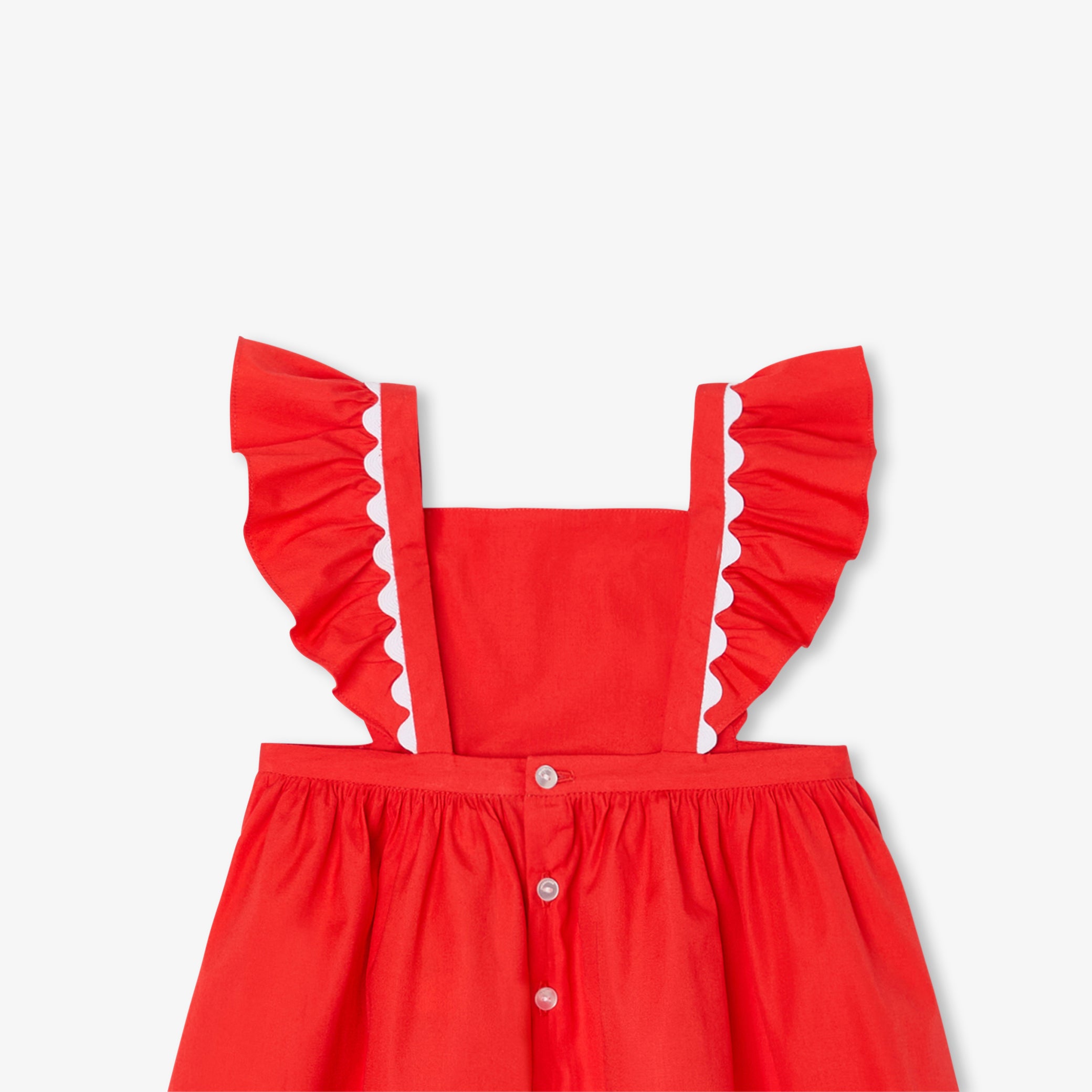 Toddler girl dress in poplin