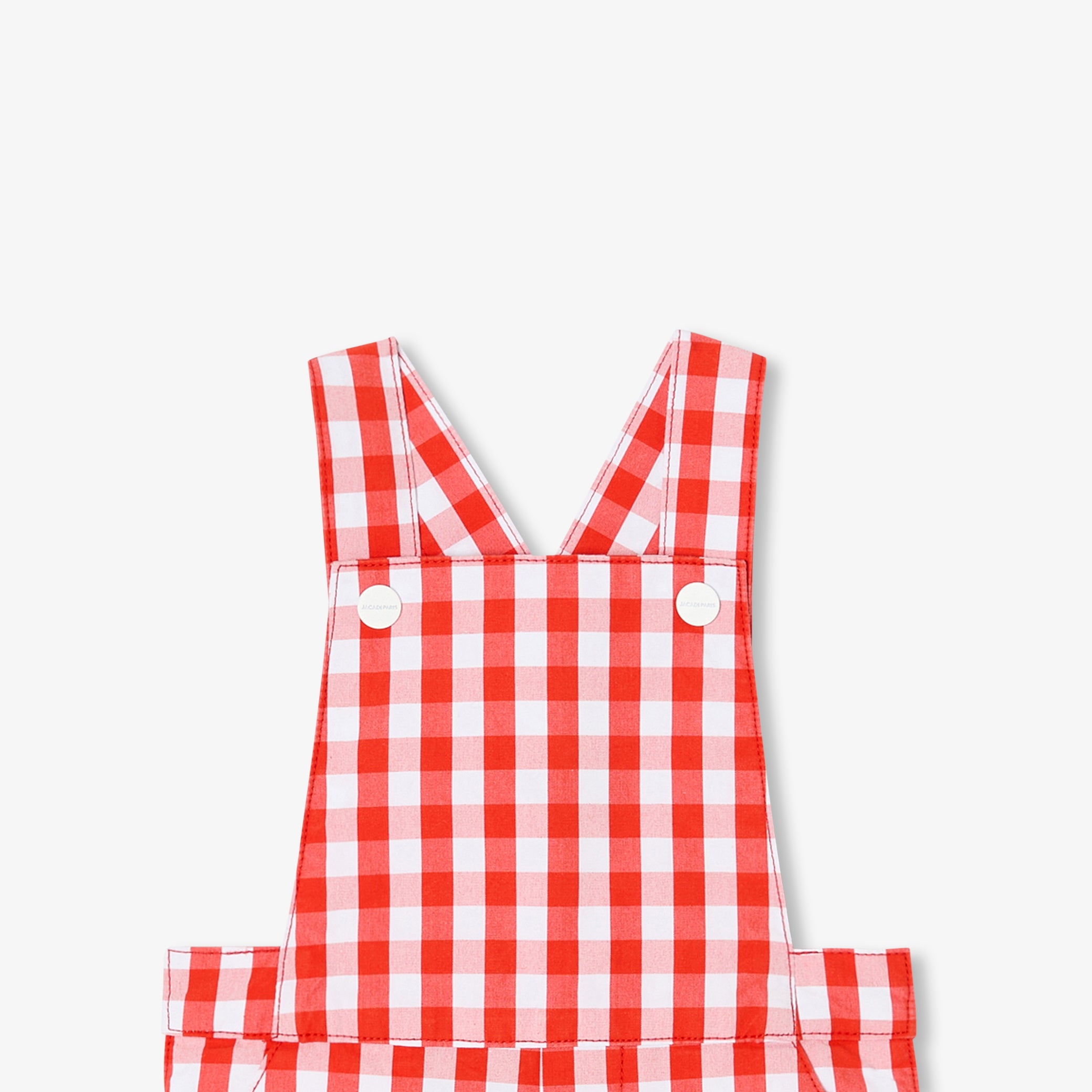 Toddler boy romper in gingham