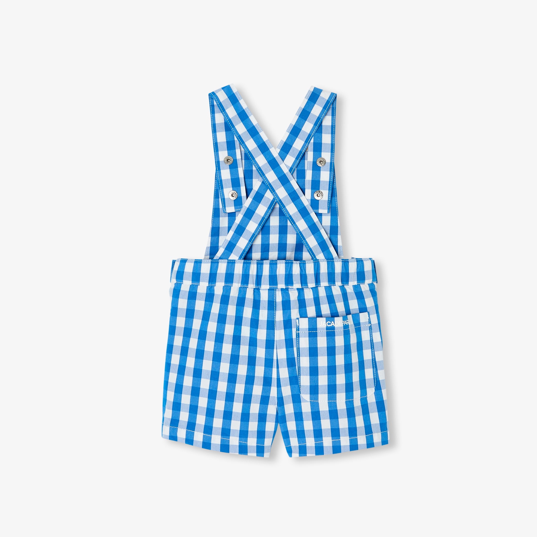 Baby boy short romper in gingham