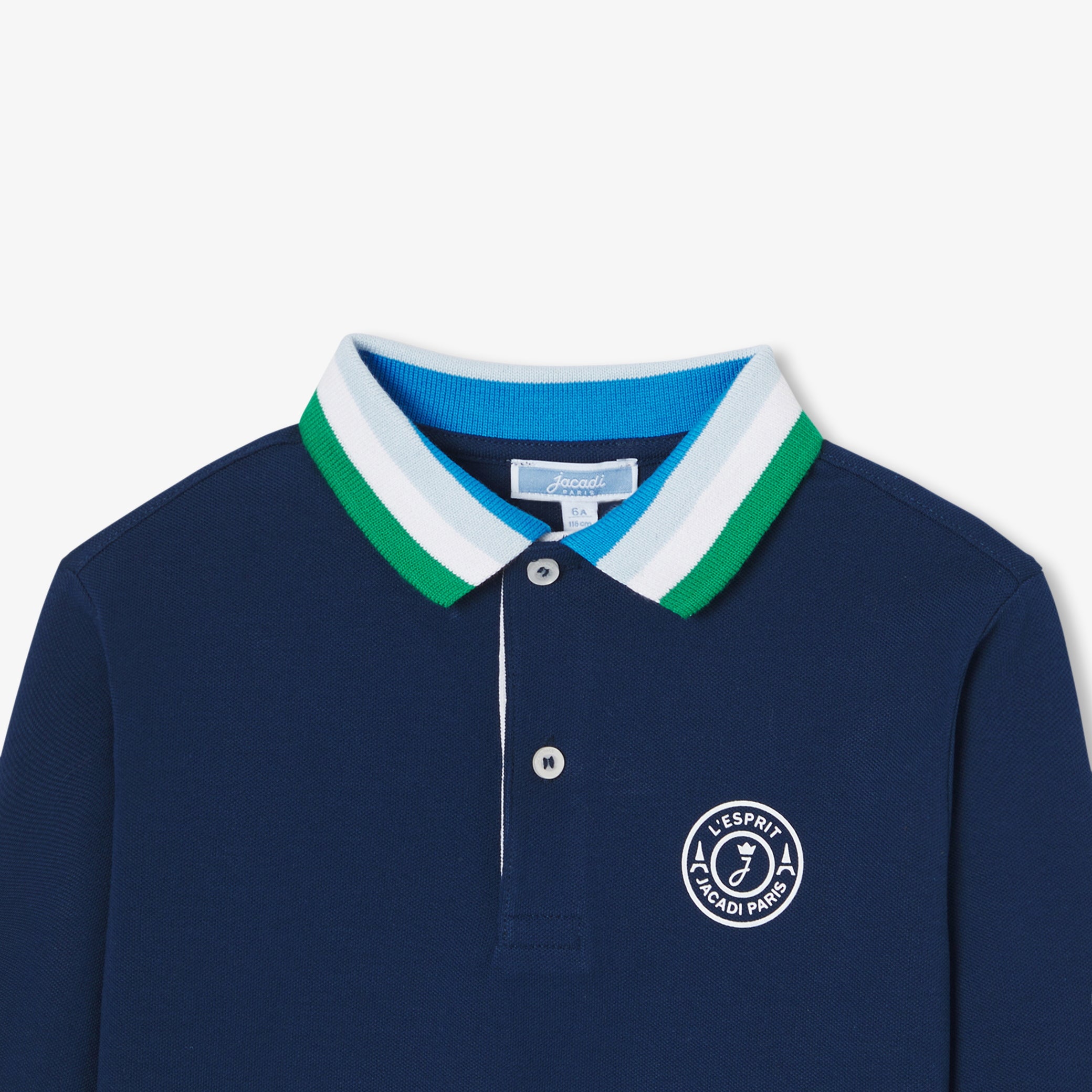 Boy's polo shirt in cotton pique