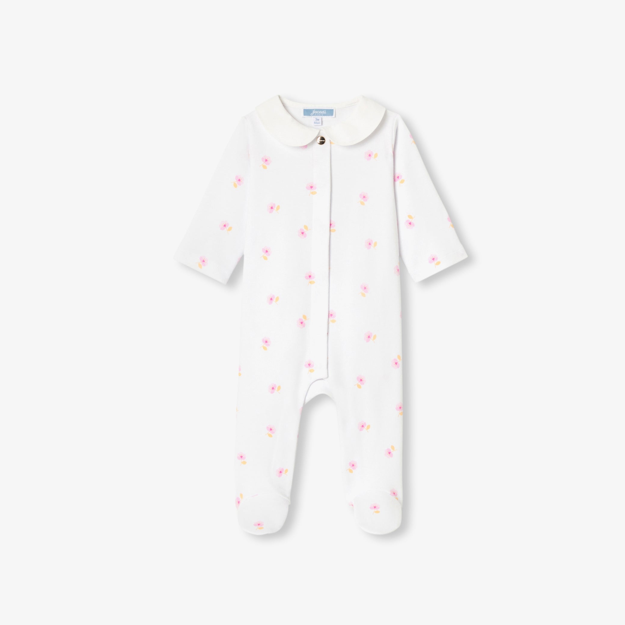 Baby girl pajamas in cotton interlock