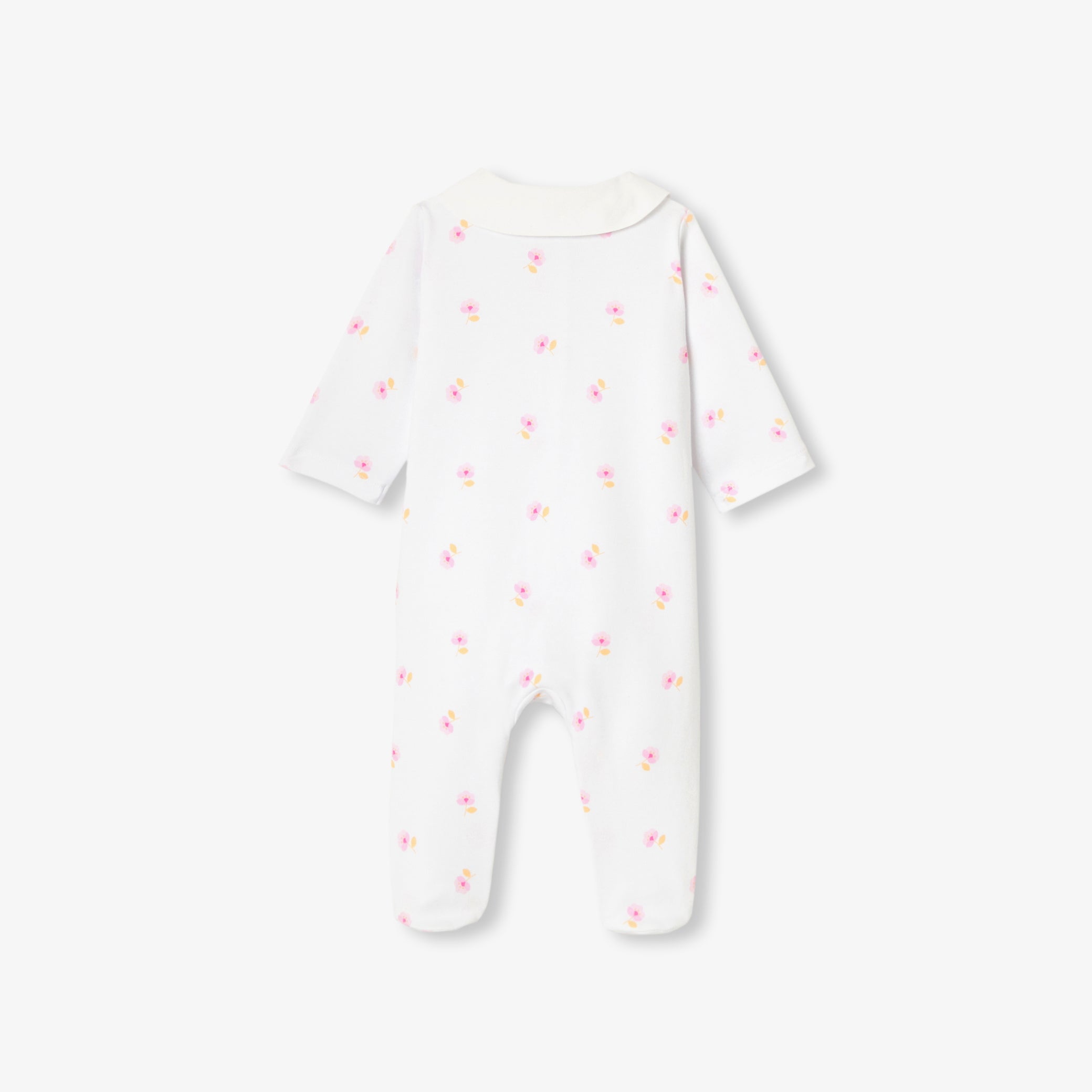 Baby girl pajamas in cotton interlock