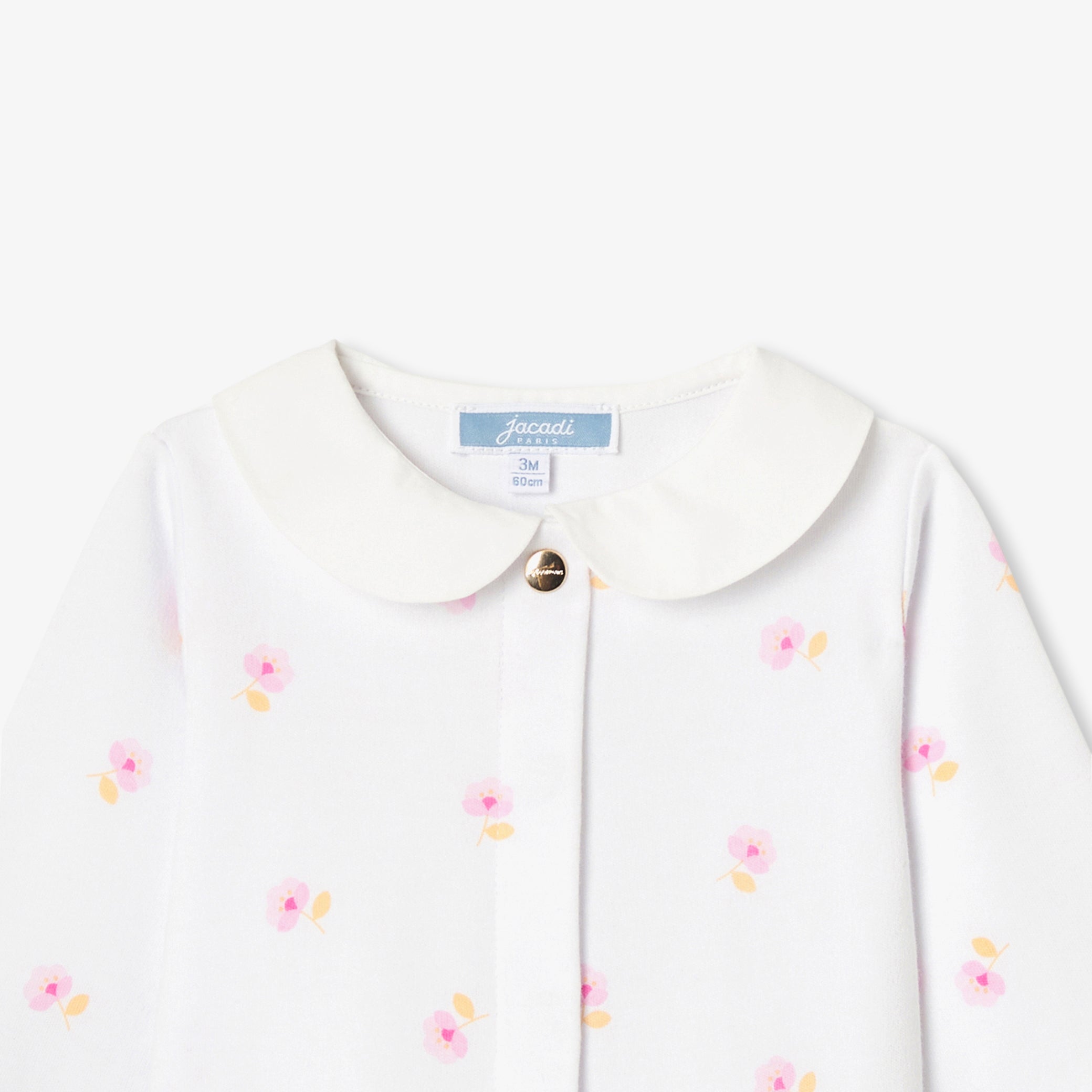 Baby girl pajamas in cotton interlock