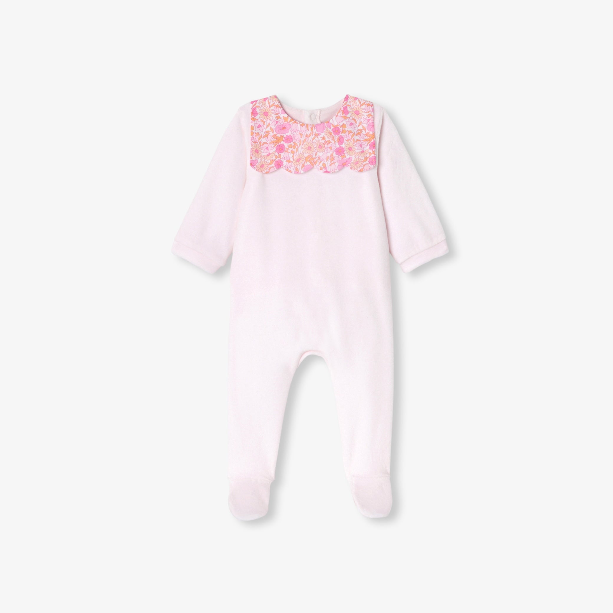 Baby girl velvet pajamas