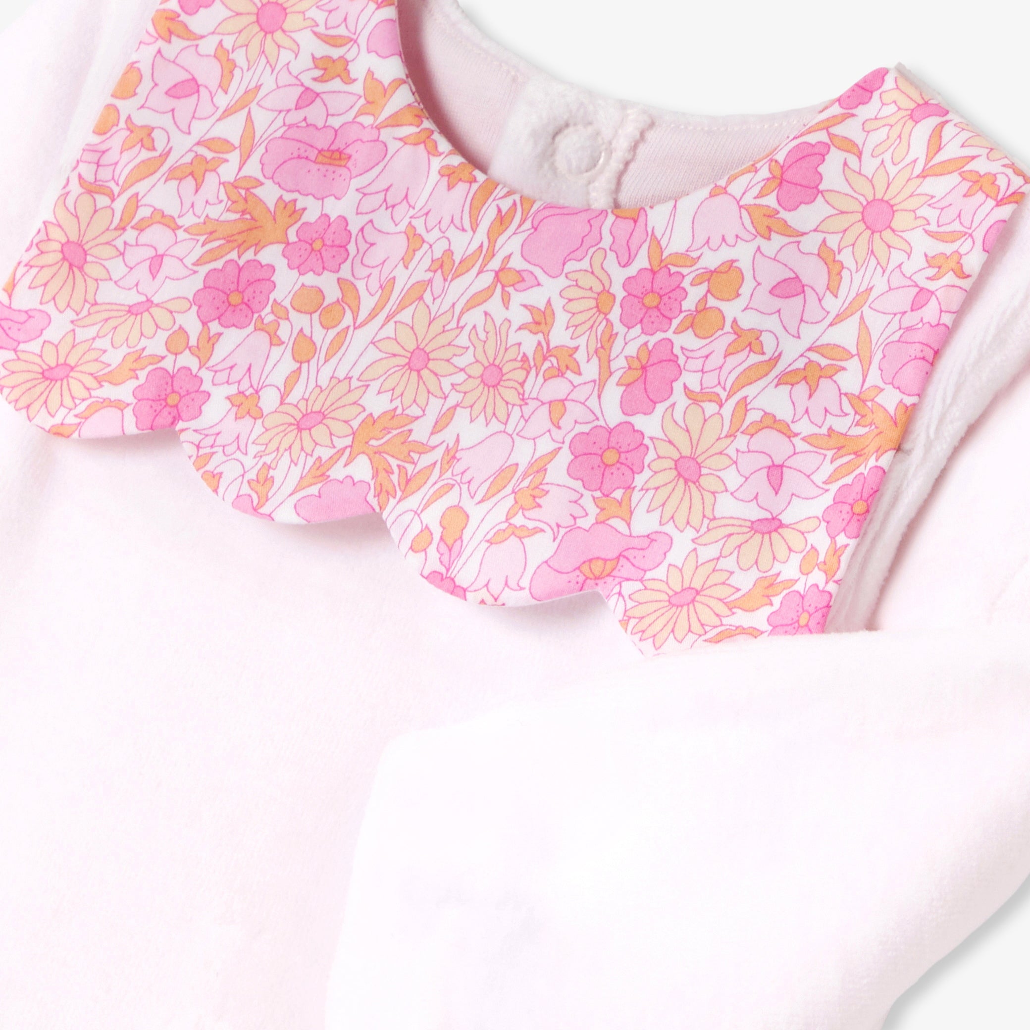 Baby girl velvet pajamas