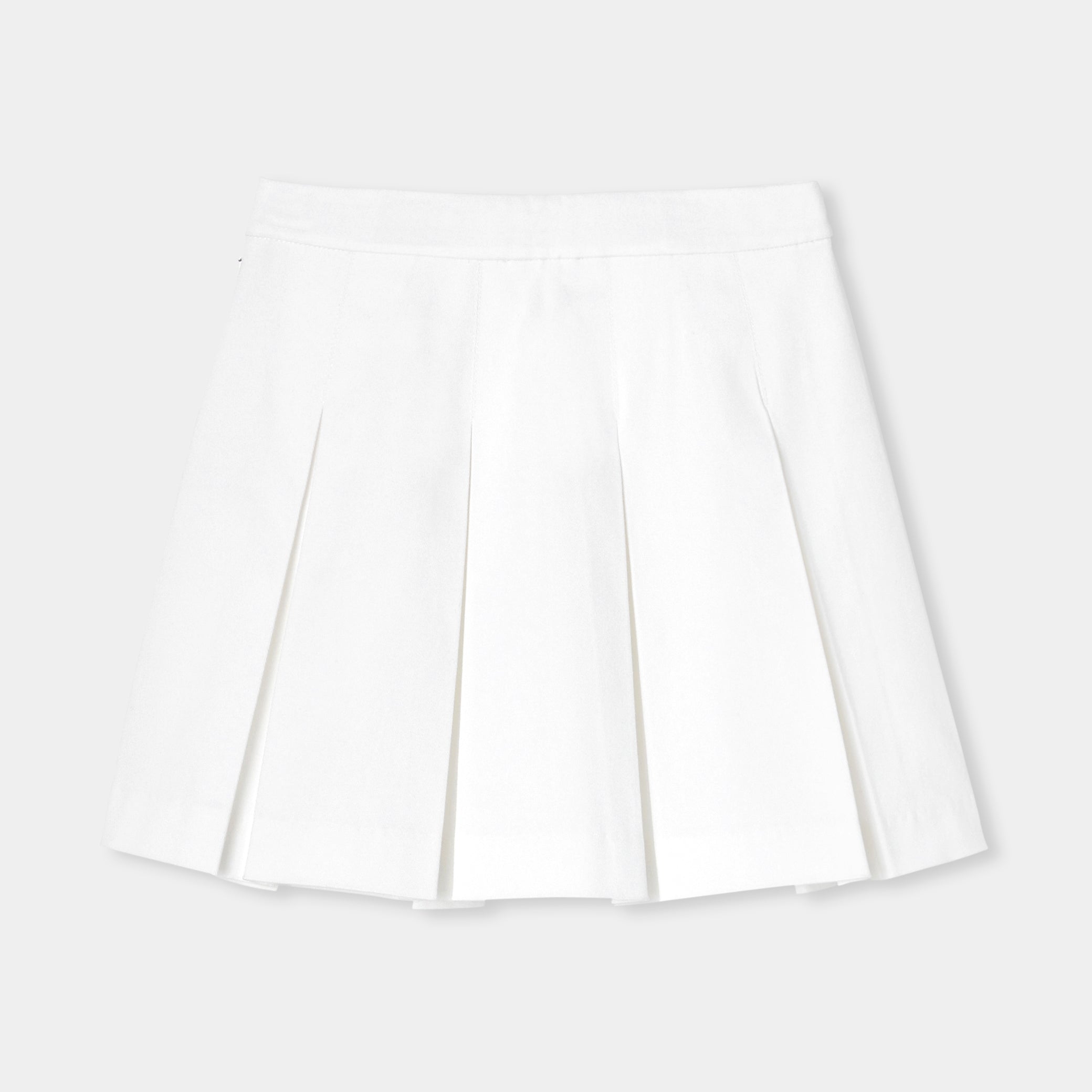 Girl pleated skirt in gabardine