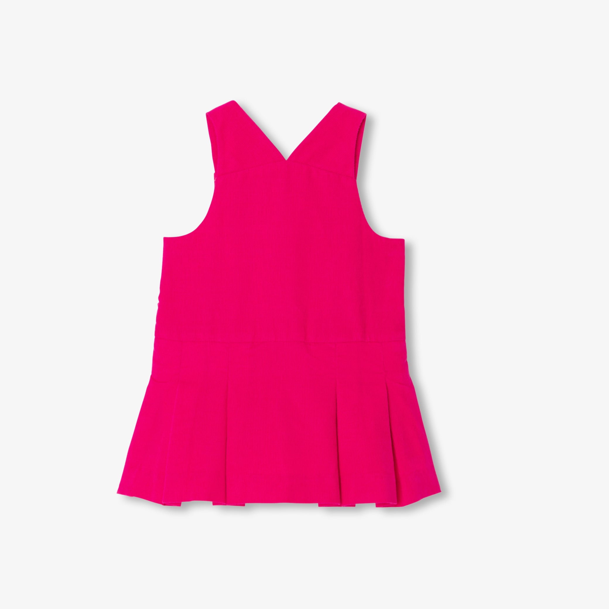 Toddler girl velvet pinafore dress