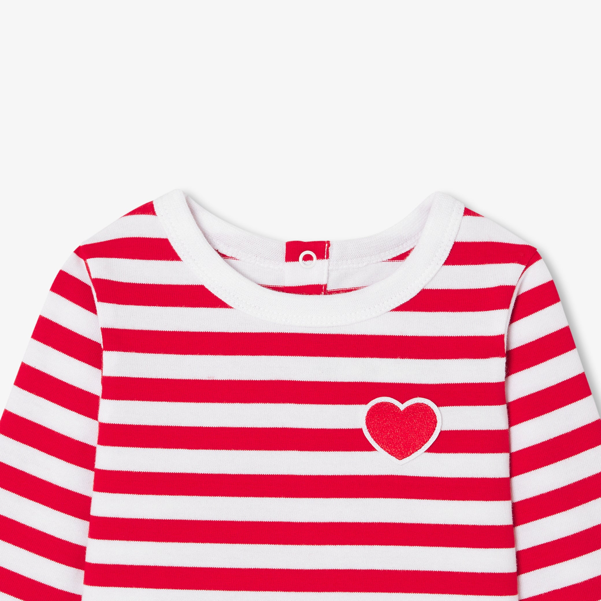 Toddler girl Breton tee in thick jersey