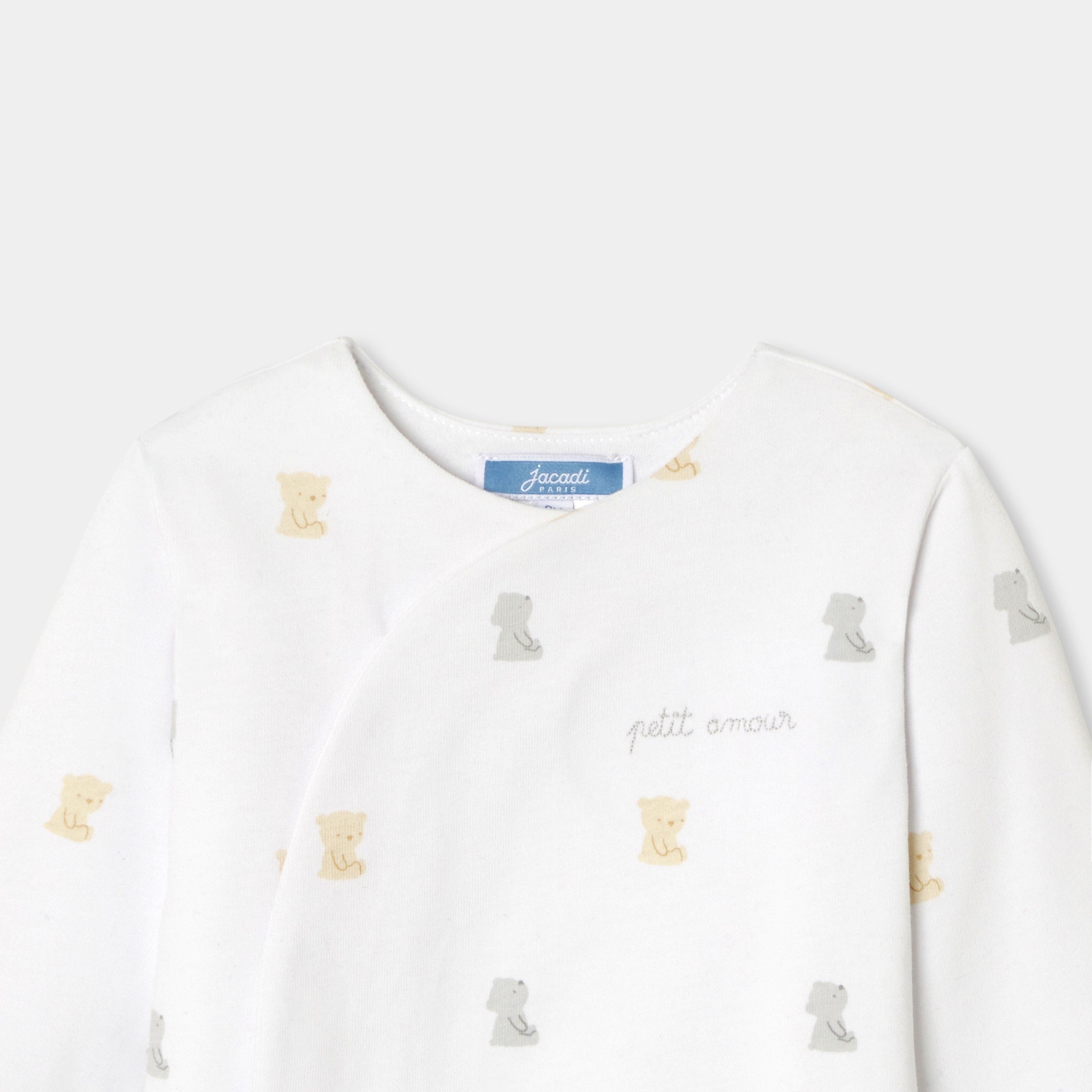 Baby jumpsuit in wadded jersey