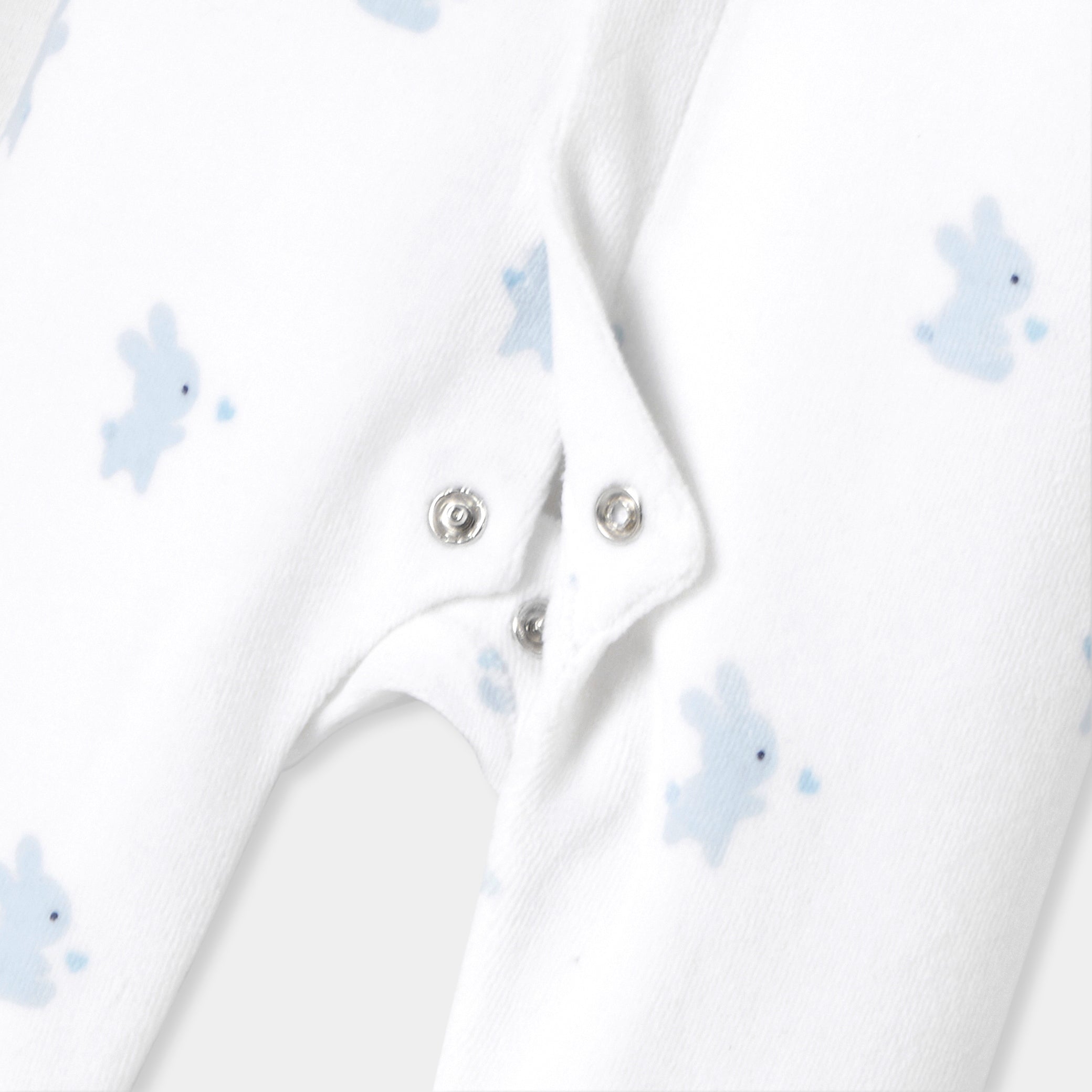 Baby boy velvet  pajamas with bunny motif