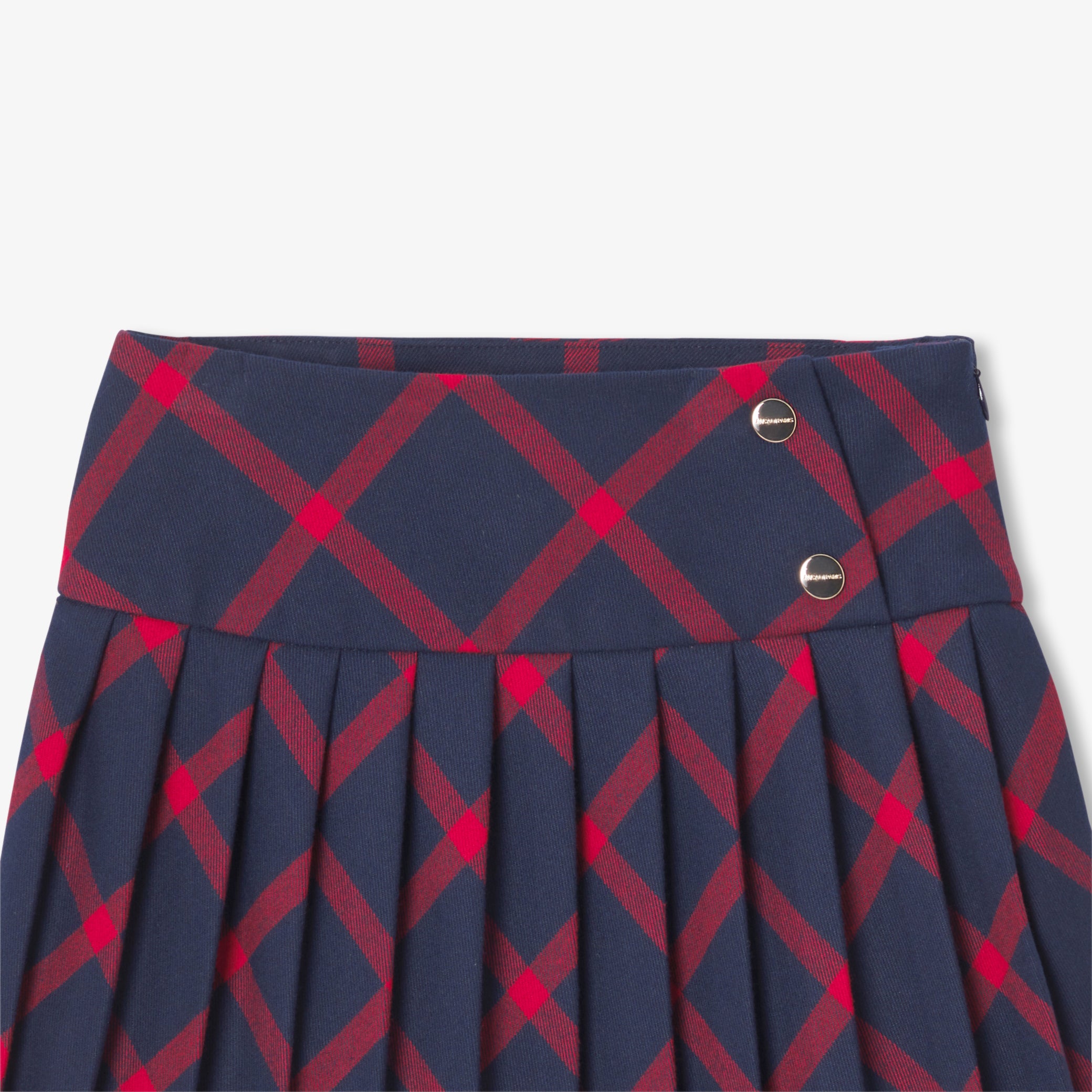 Girl plaid skirt