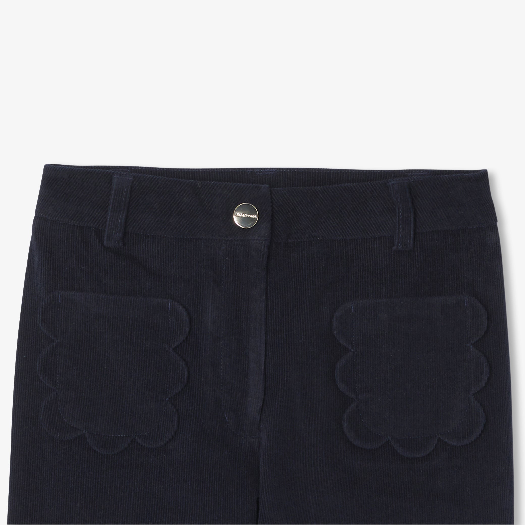 Girl velvet milleraies pants