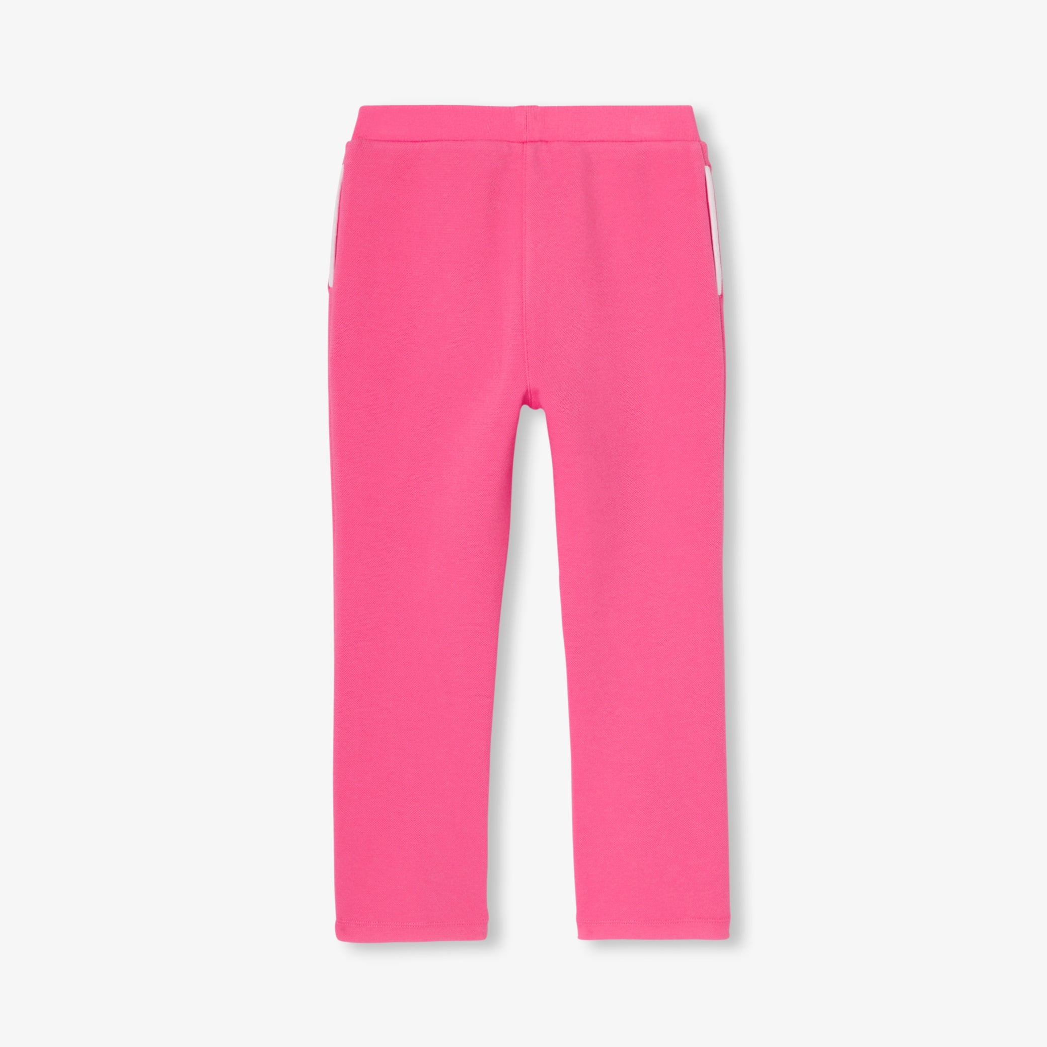 Girl joggers in pique knit