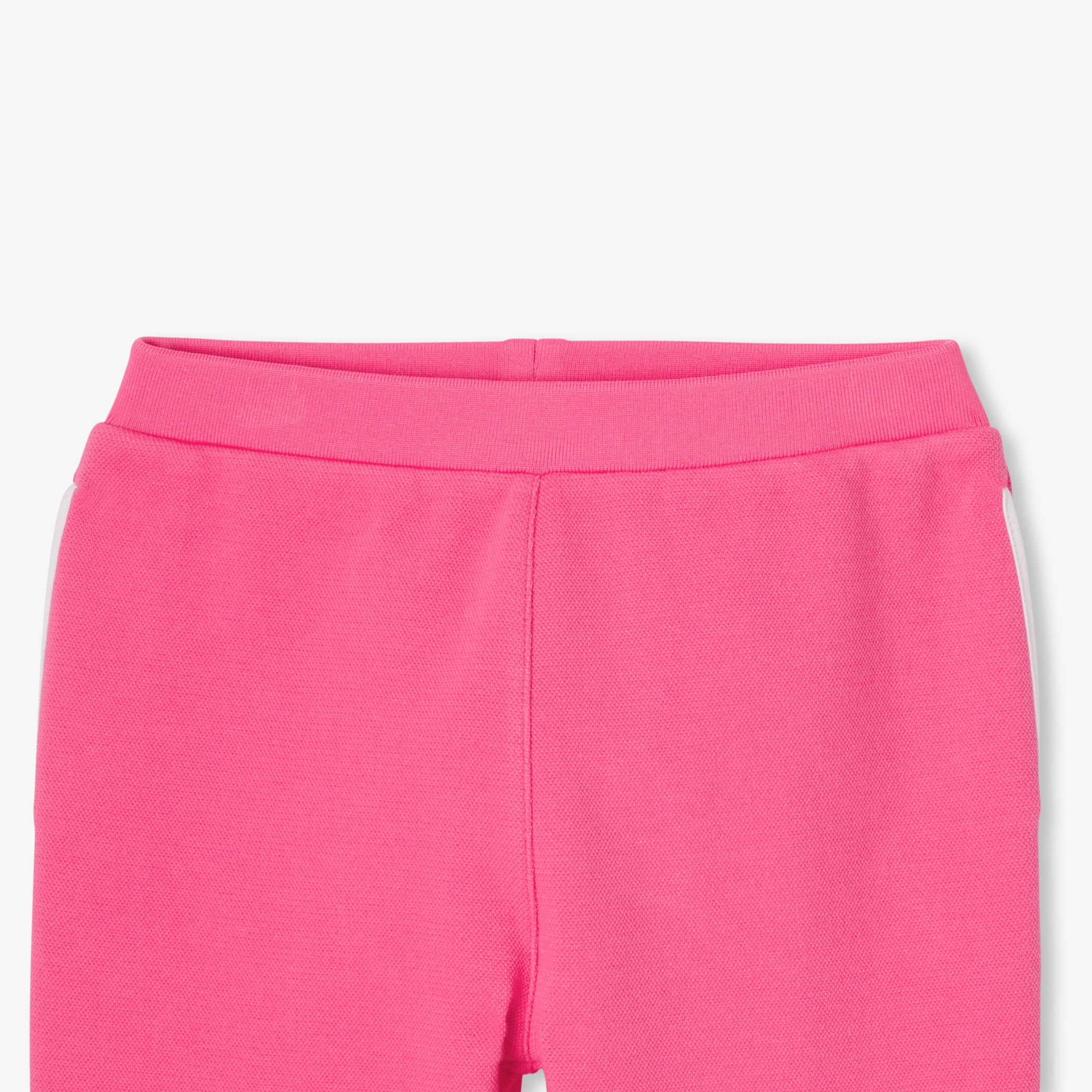 Girl joggers in pique knit