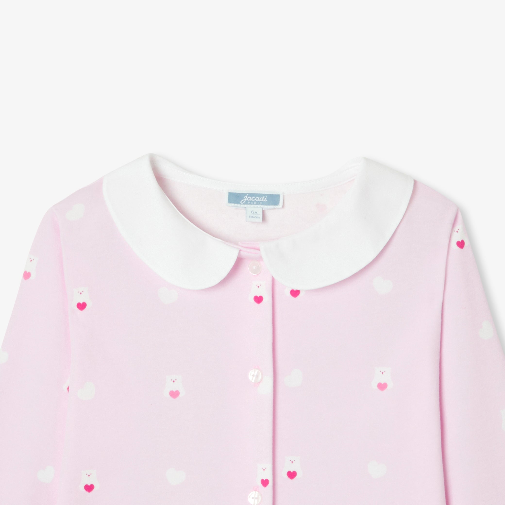 Girl interlock cotton pajamas