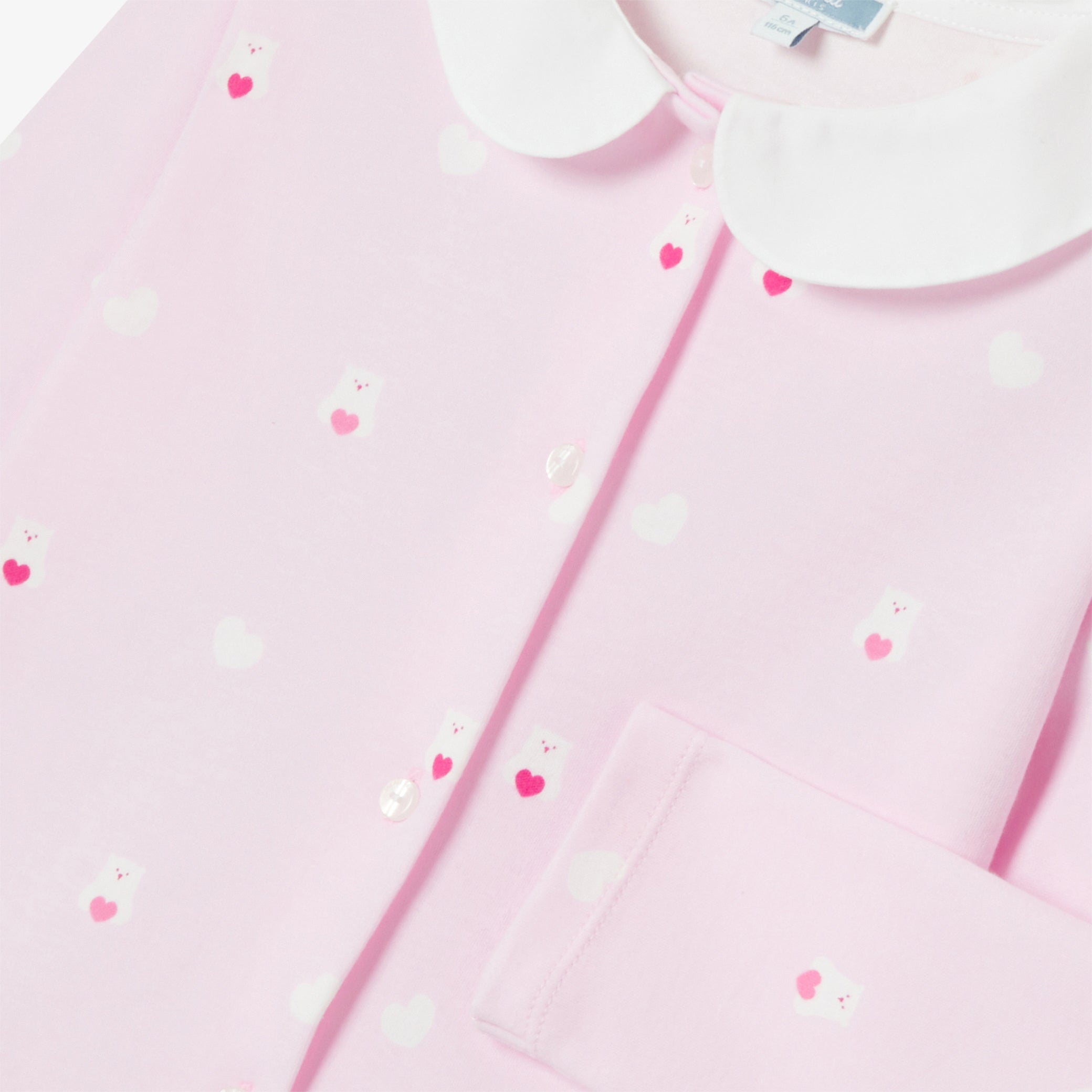 Girl interlock cotton pajamas