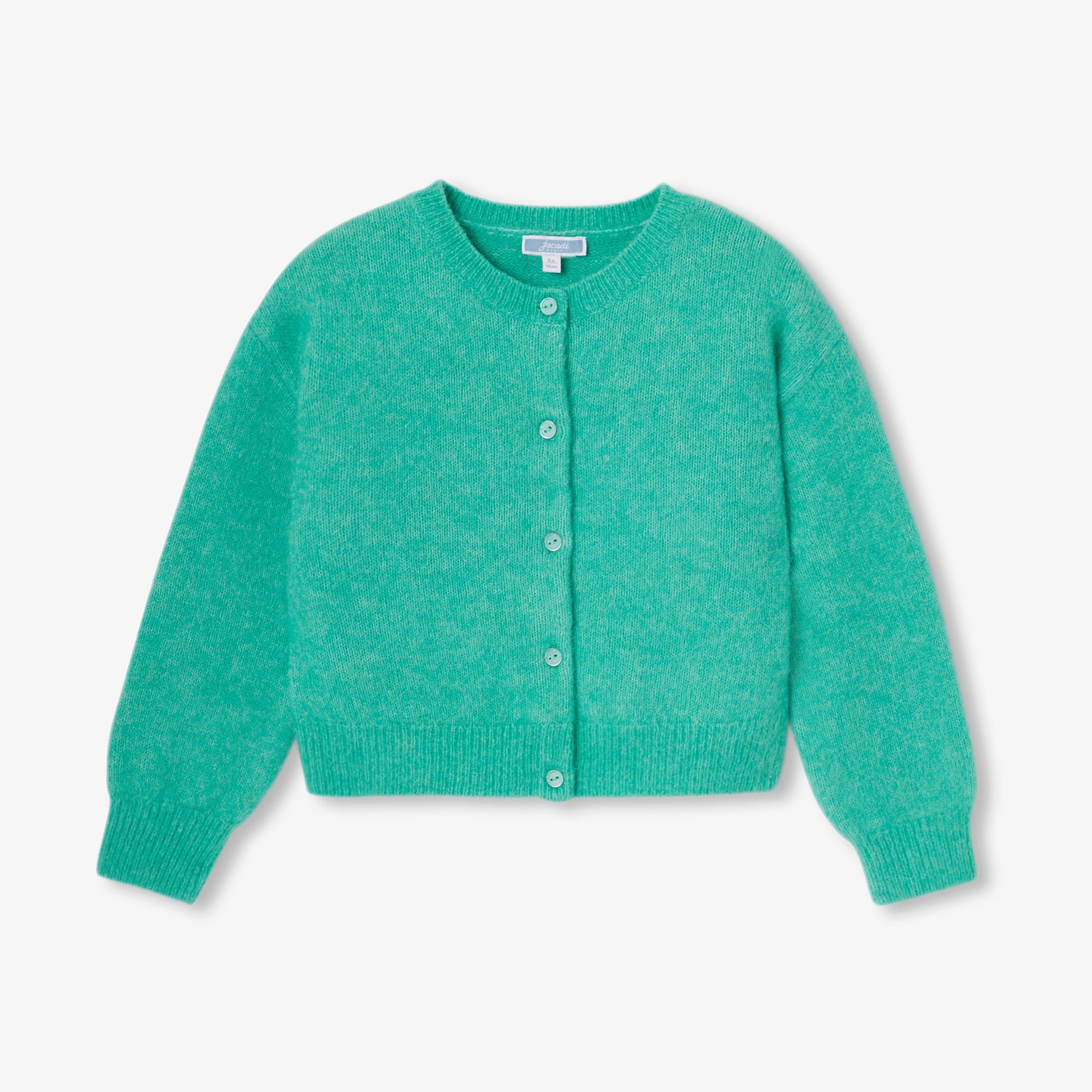 Girl wool and alpaca cardigan