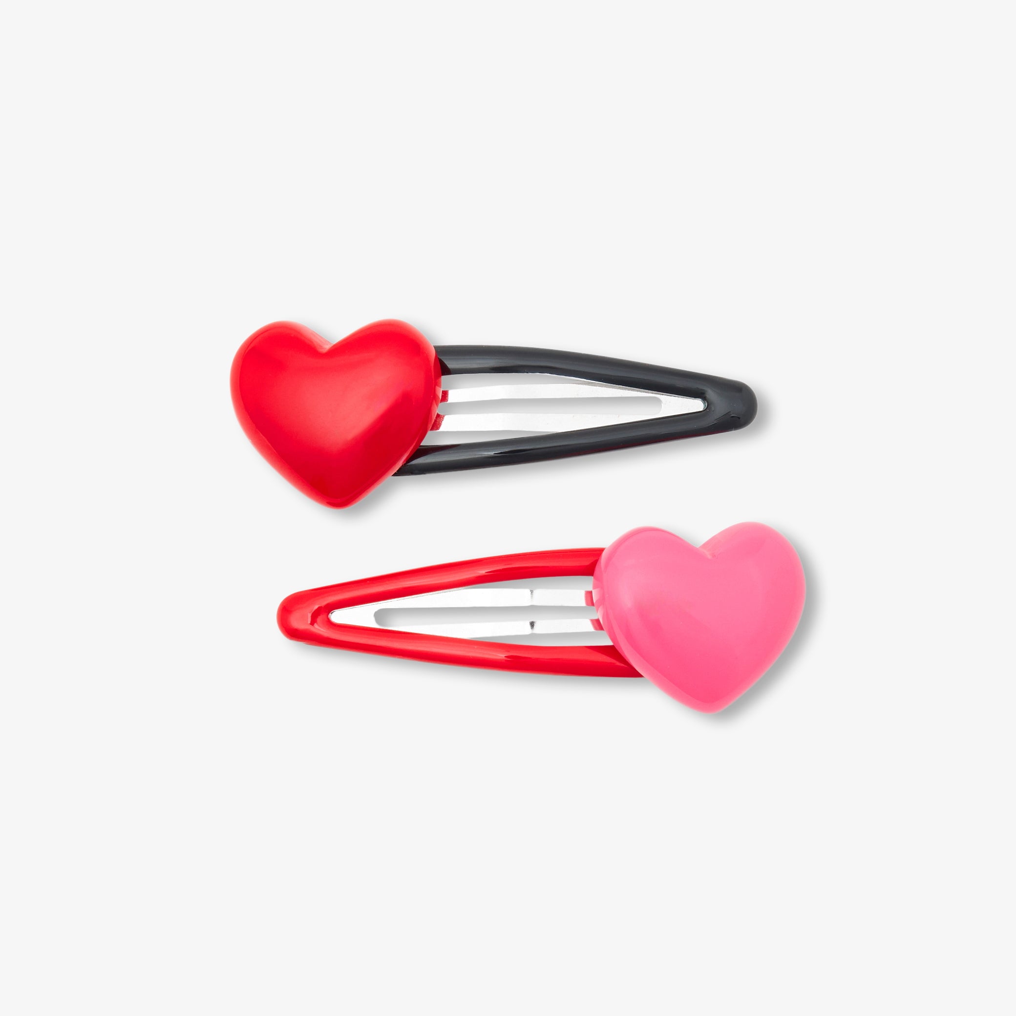 Girl click-clack barrettes duo