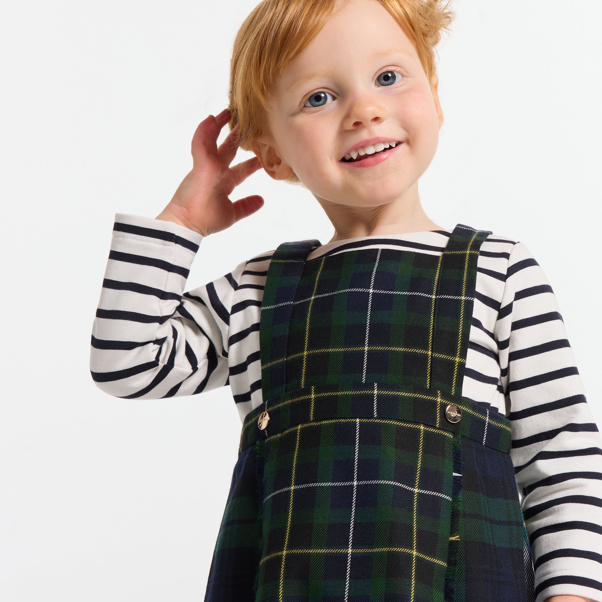 Toddler girl tartan dress