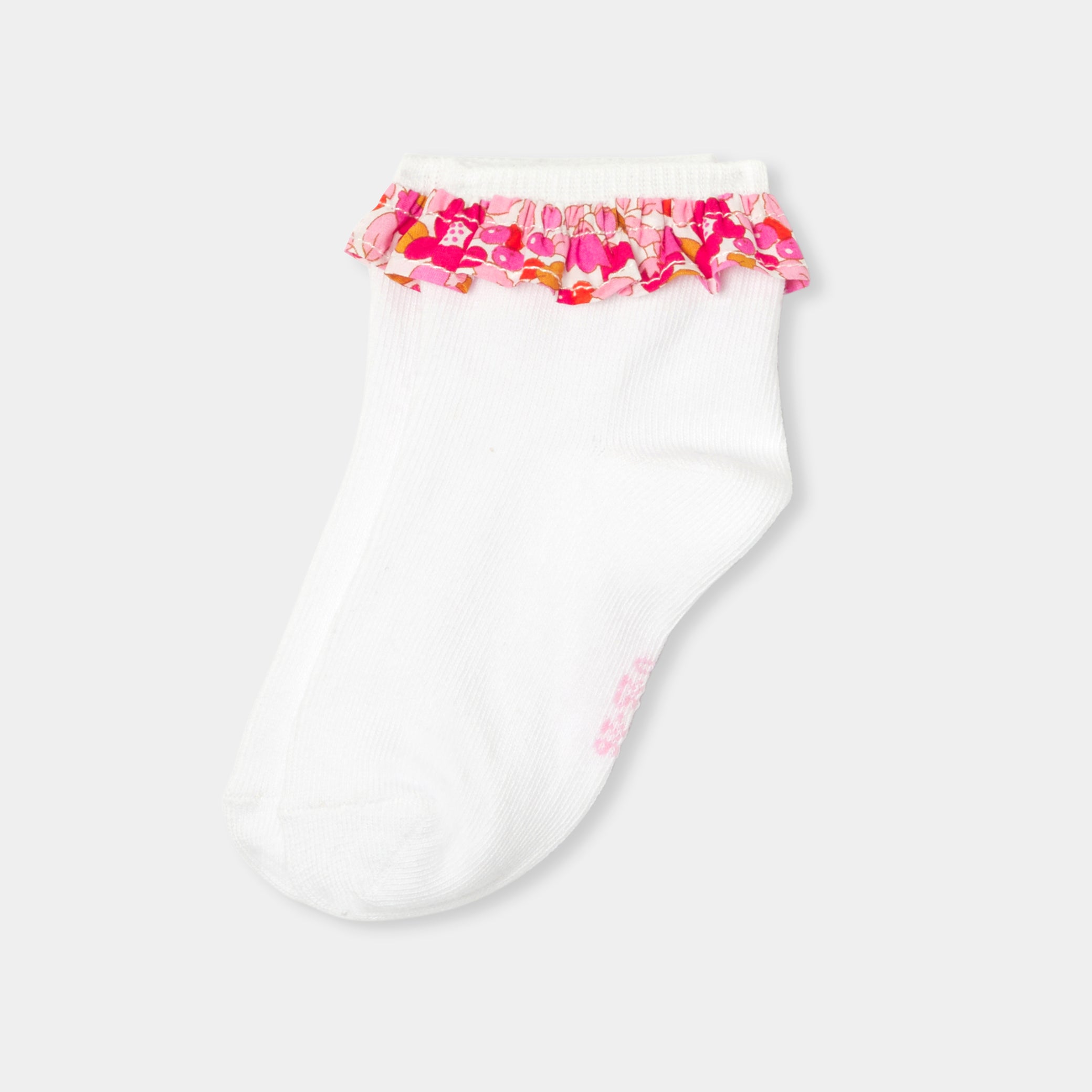 Toddler girl socks with ruffle