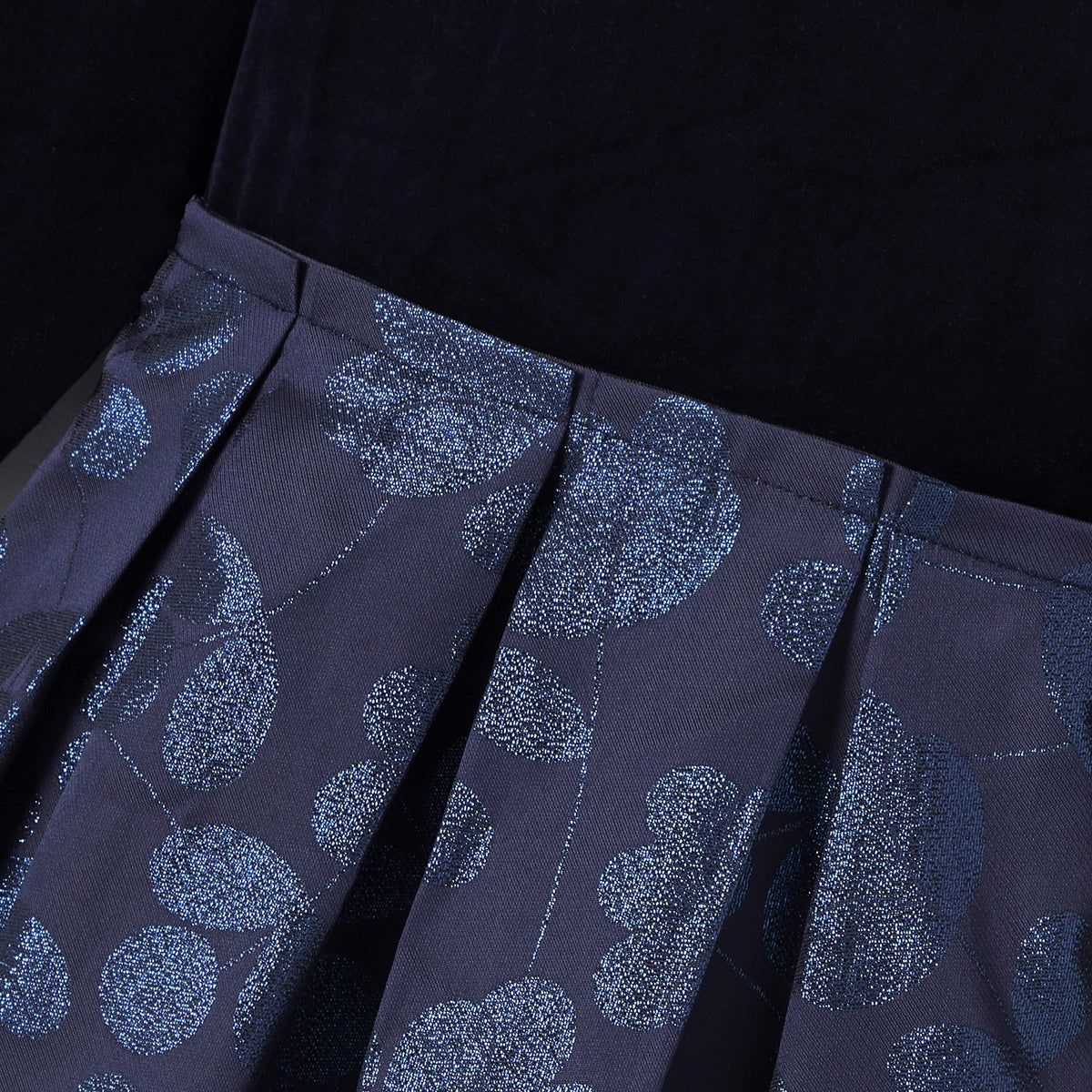 Girl Jacquard and velvet Dress