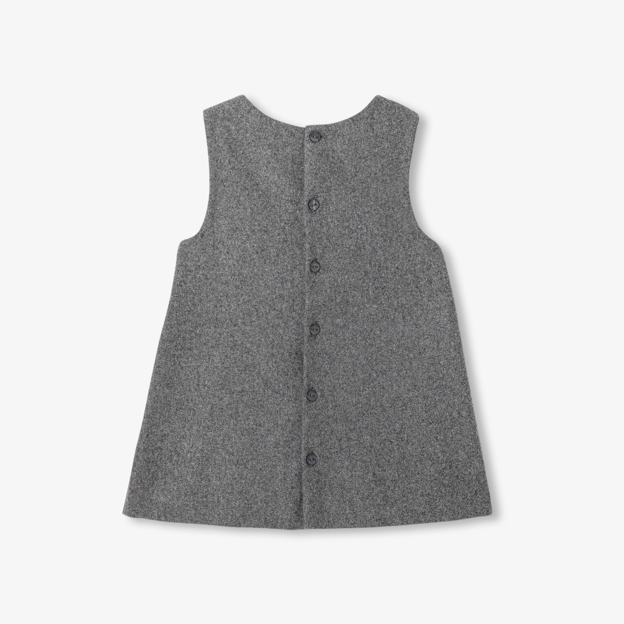 Baby girl flannel pinafore dress