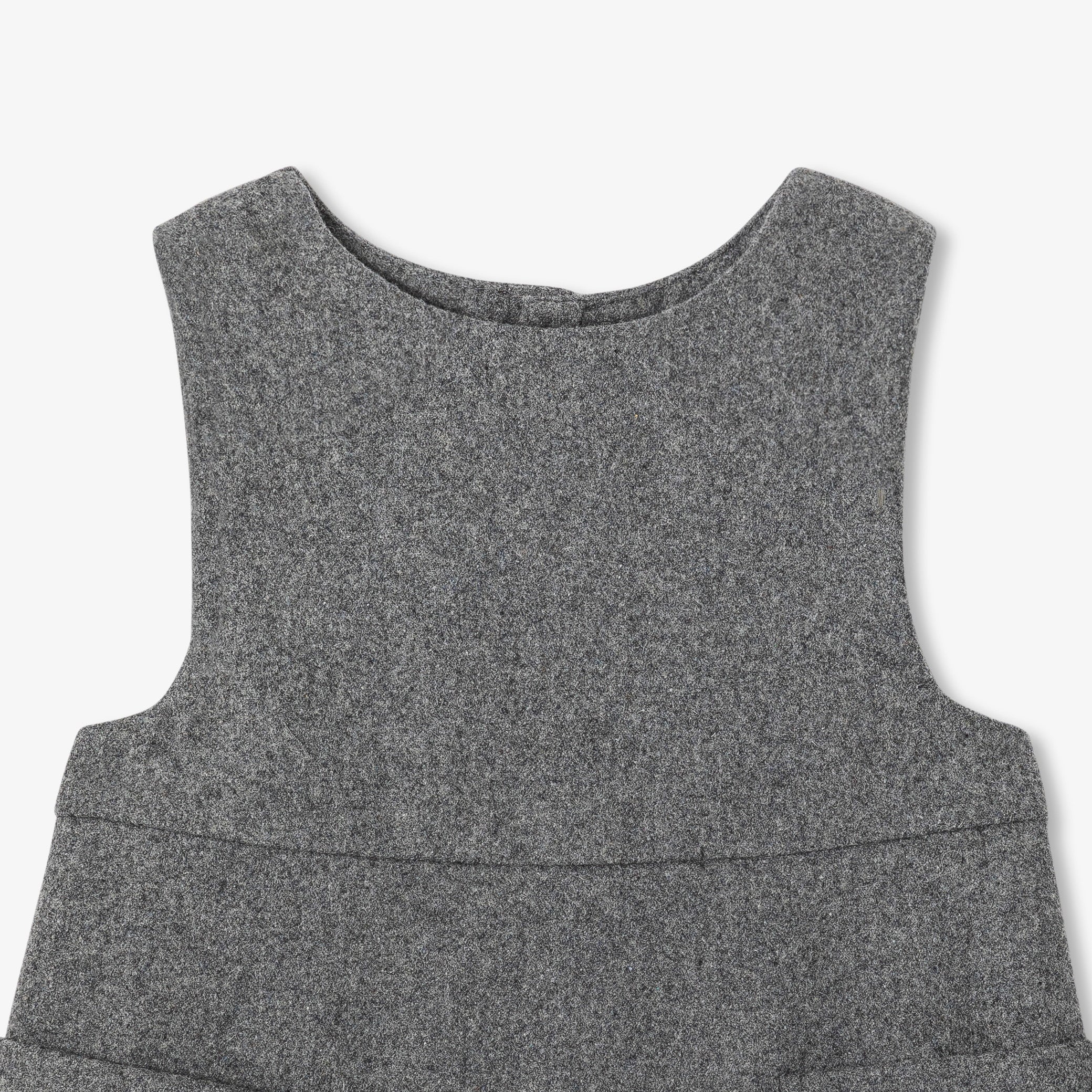 Baby girl flannel pinafore dress