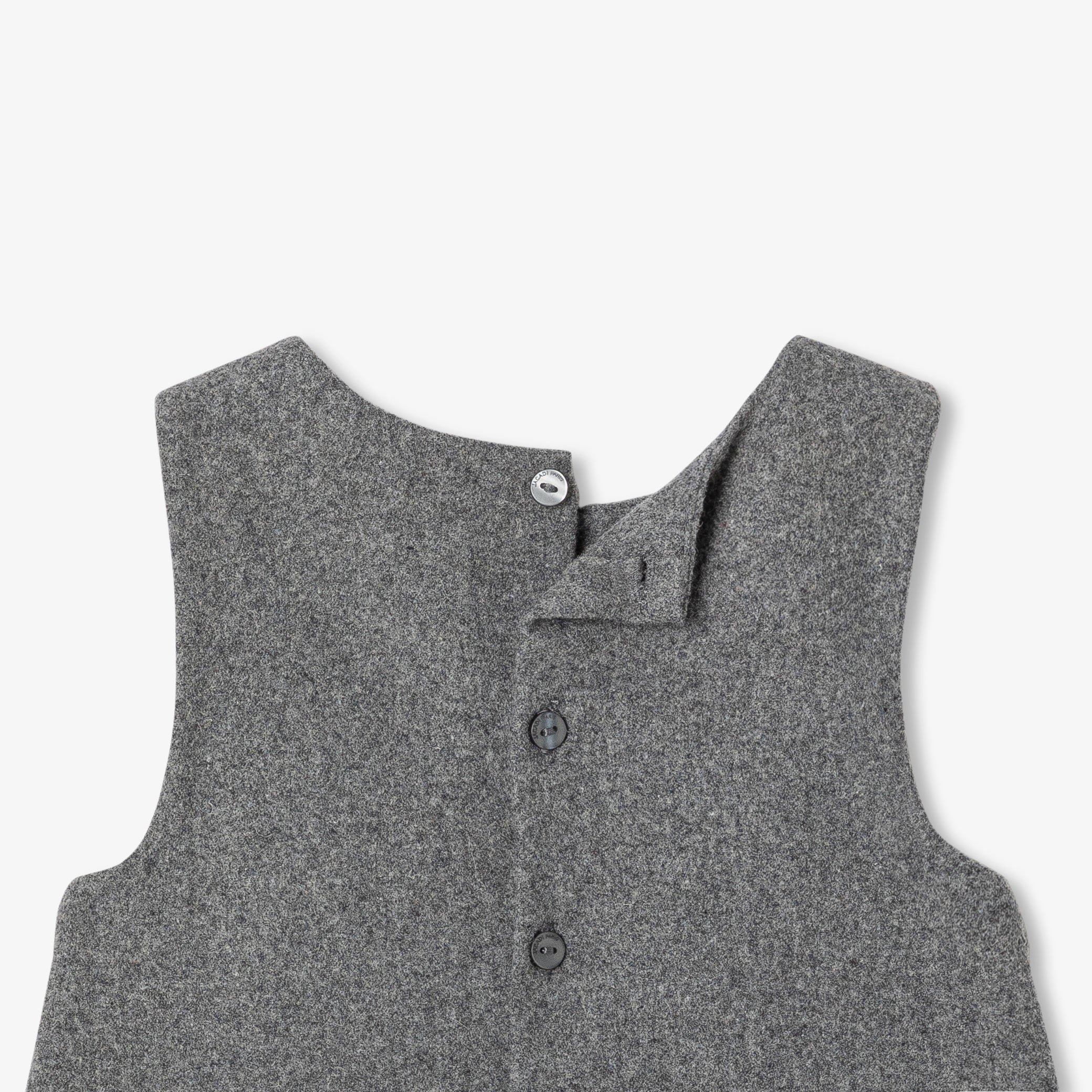 Baby girl flannel pinafore dress