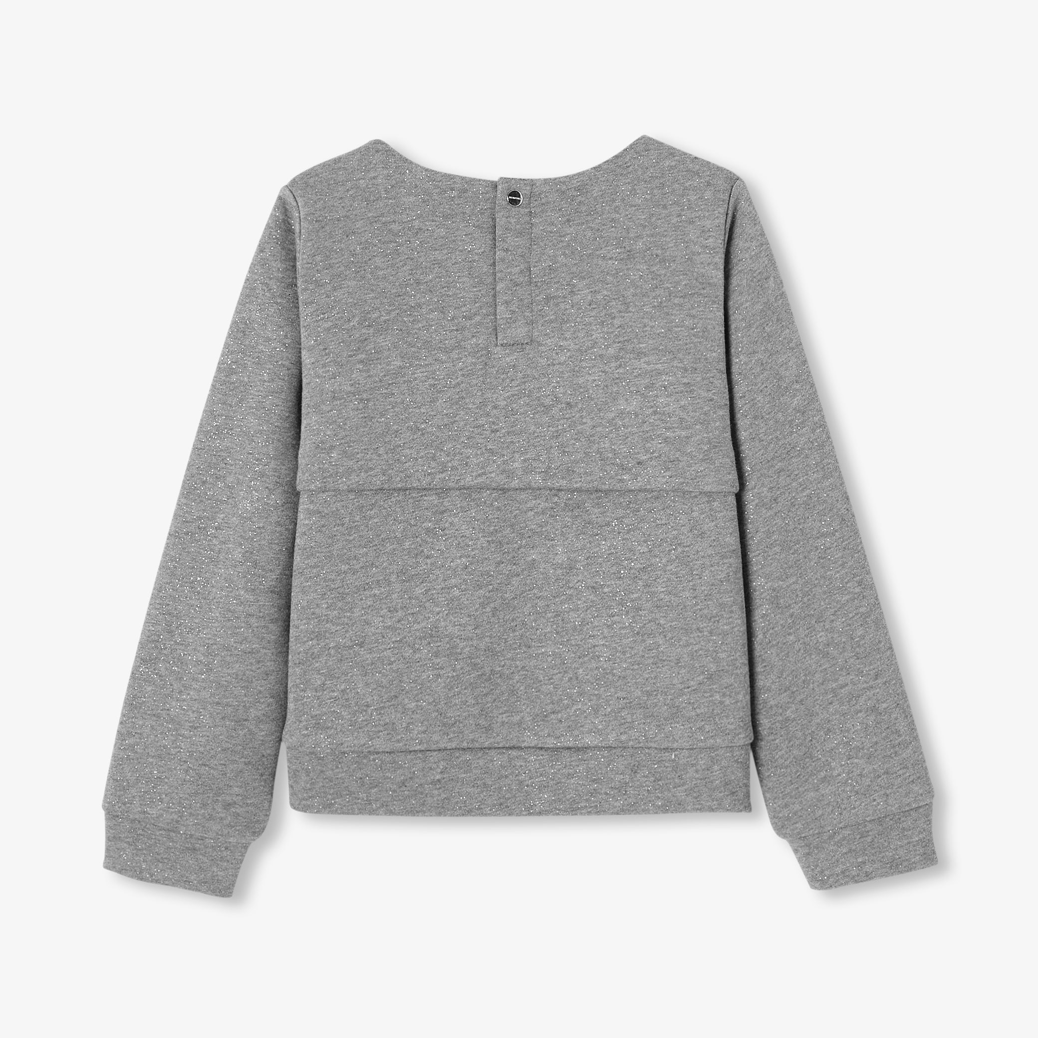 Girl sequined fleece sweatshirt