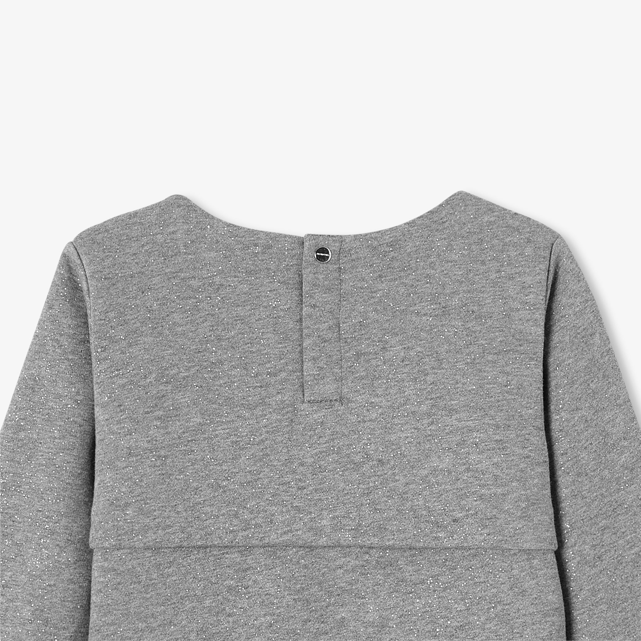 Girl sequined fleece sweatshirt