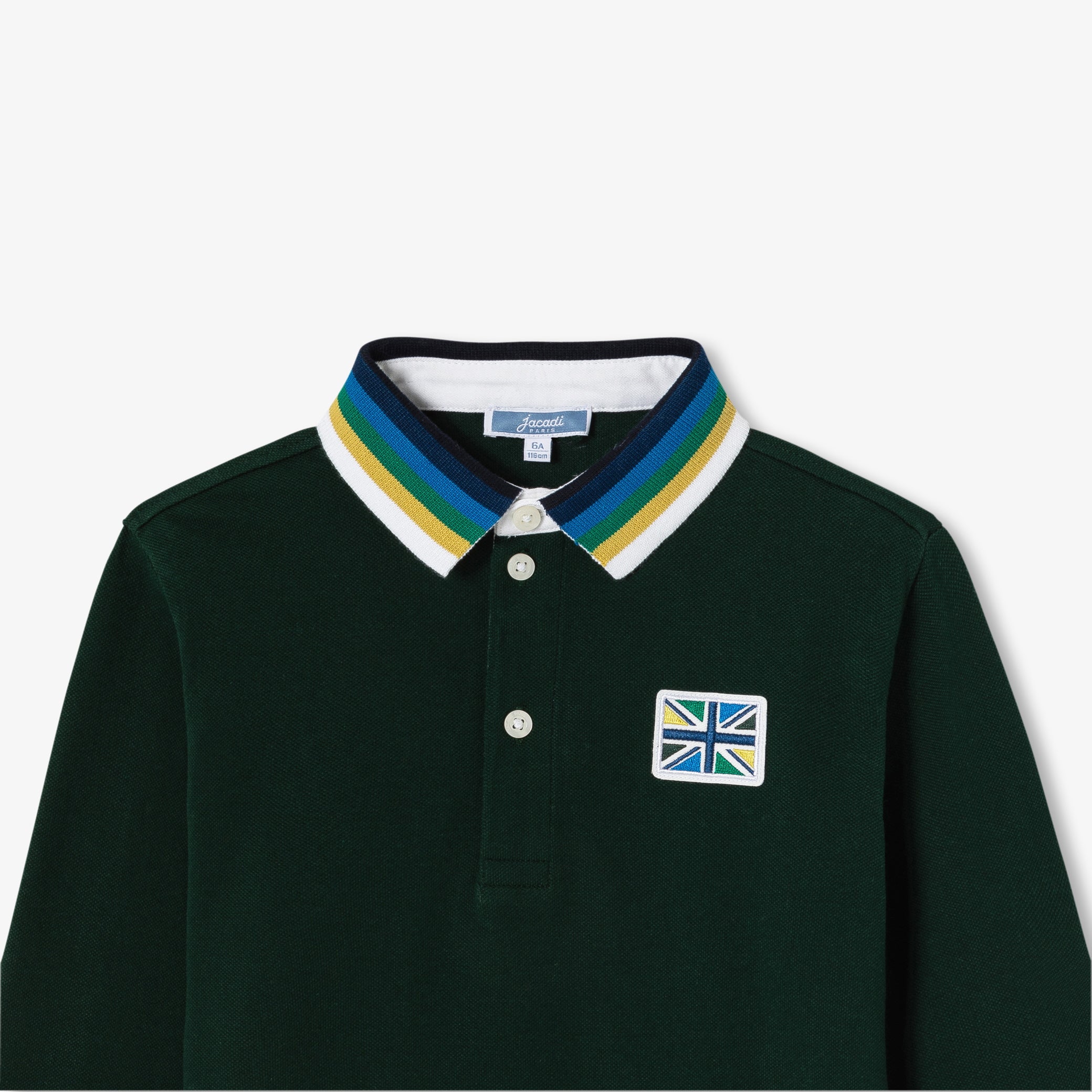 Boy polo shirt in cotton pique
