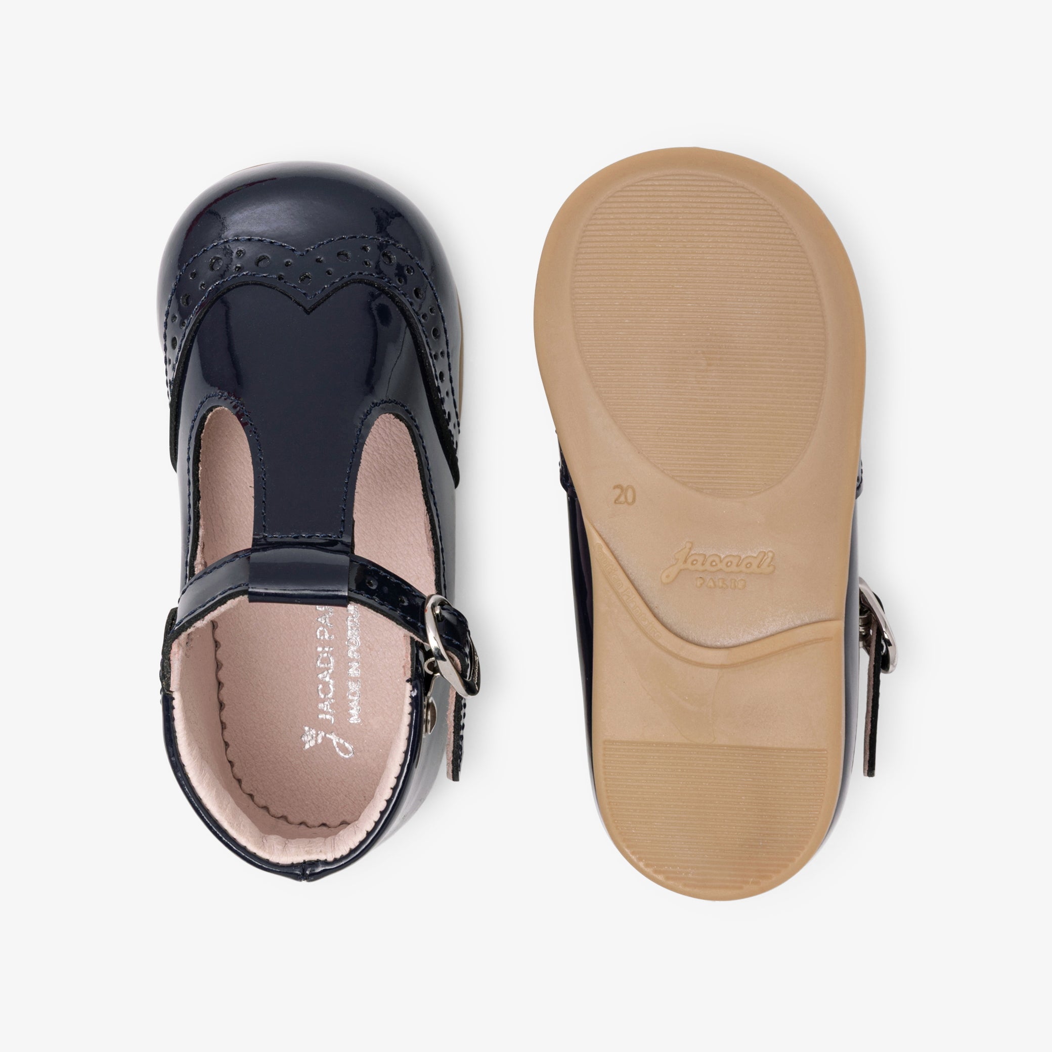 Baby girl first steps t-bars shoes