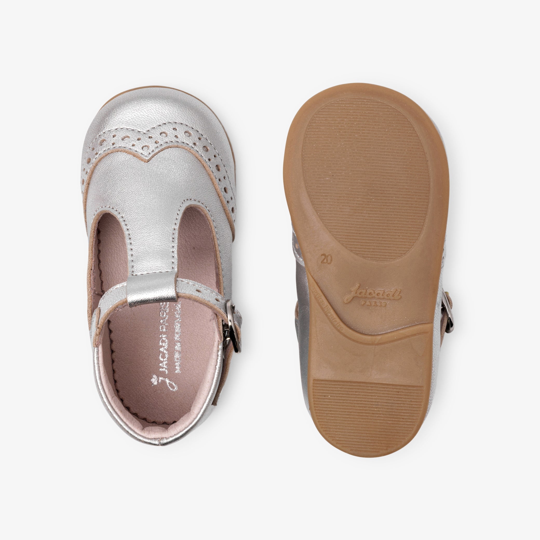 Baby girl first steps t-bars shoes