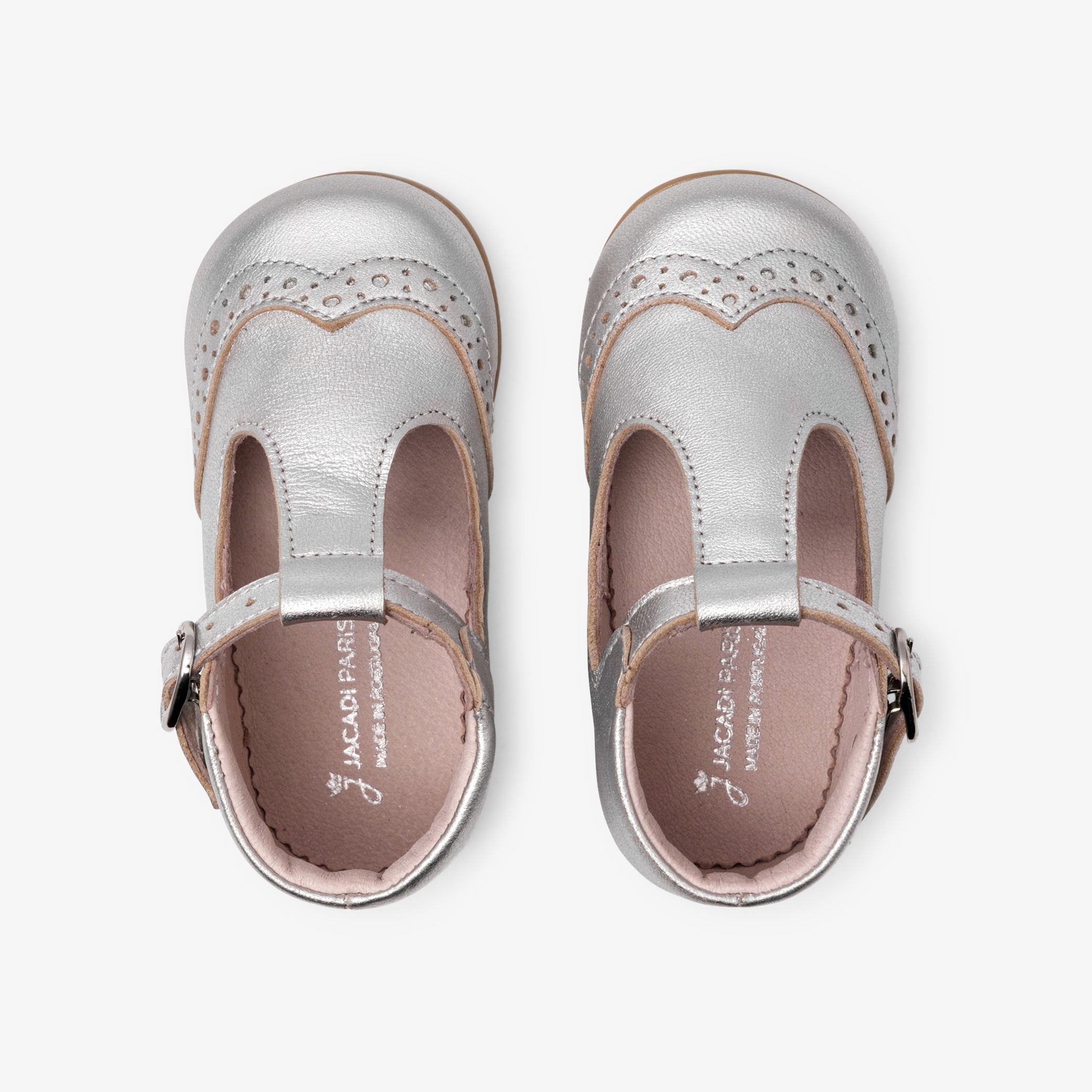 Baby girl first steps t-bars shoes