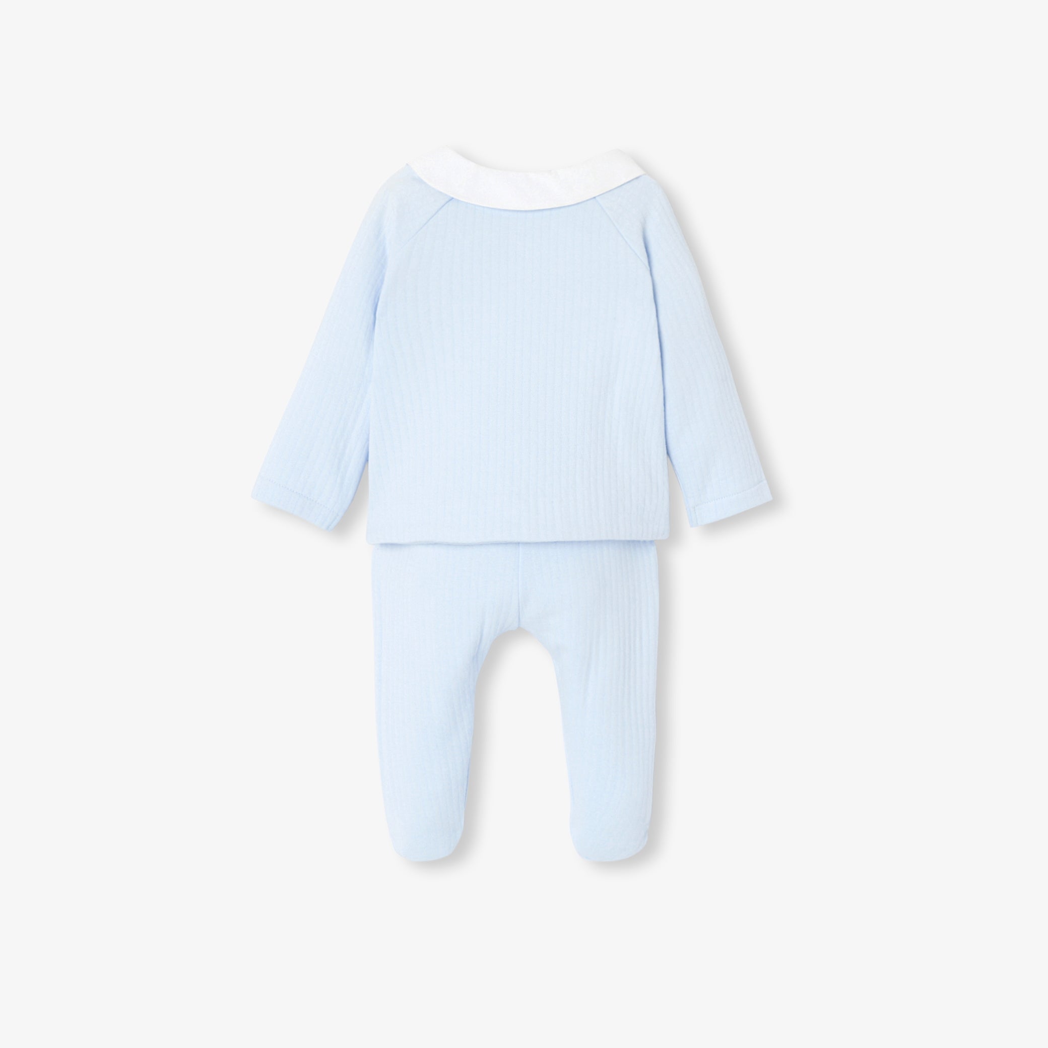 Baby boy comfort set in double-sided jersey 