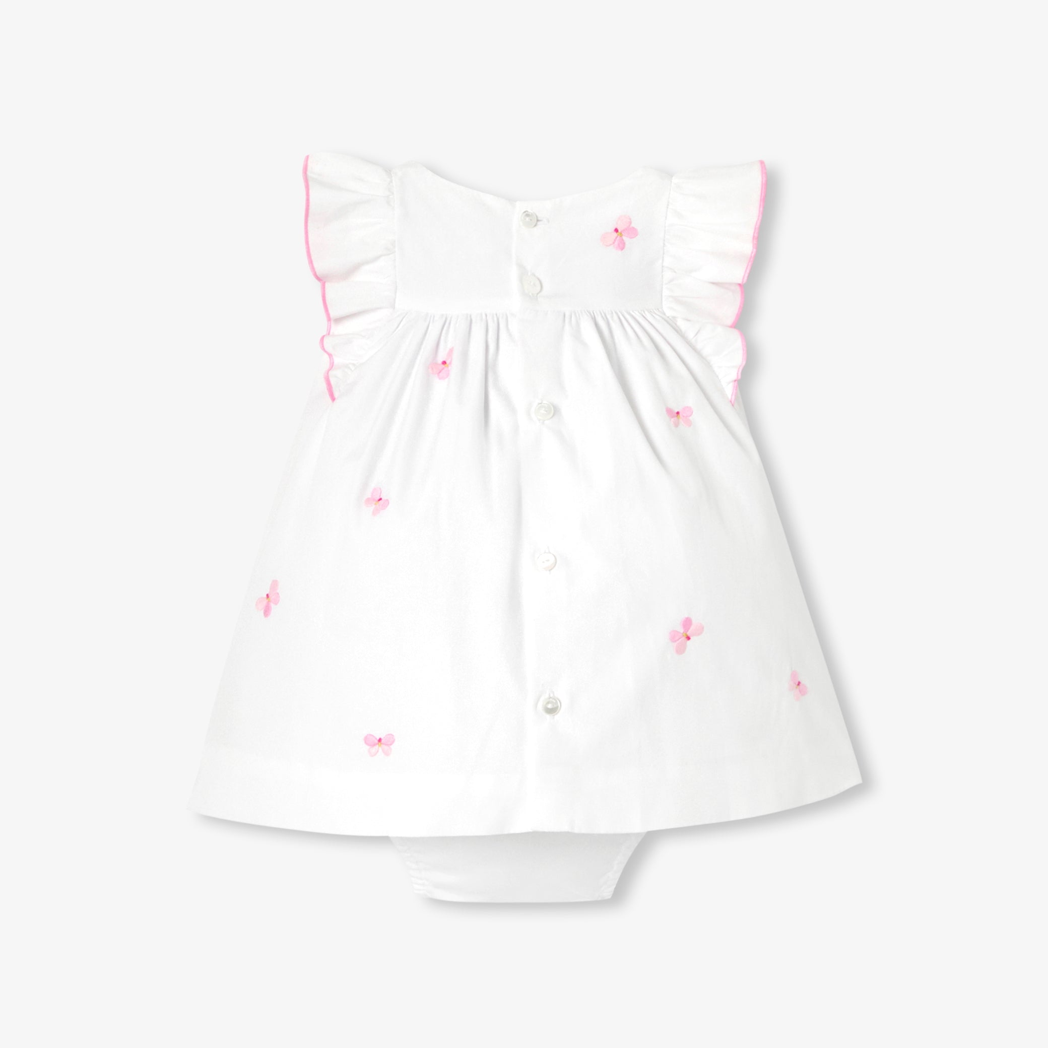 Baby girl dress in cotton poplin