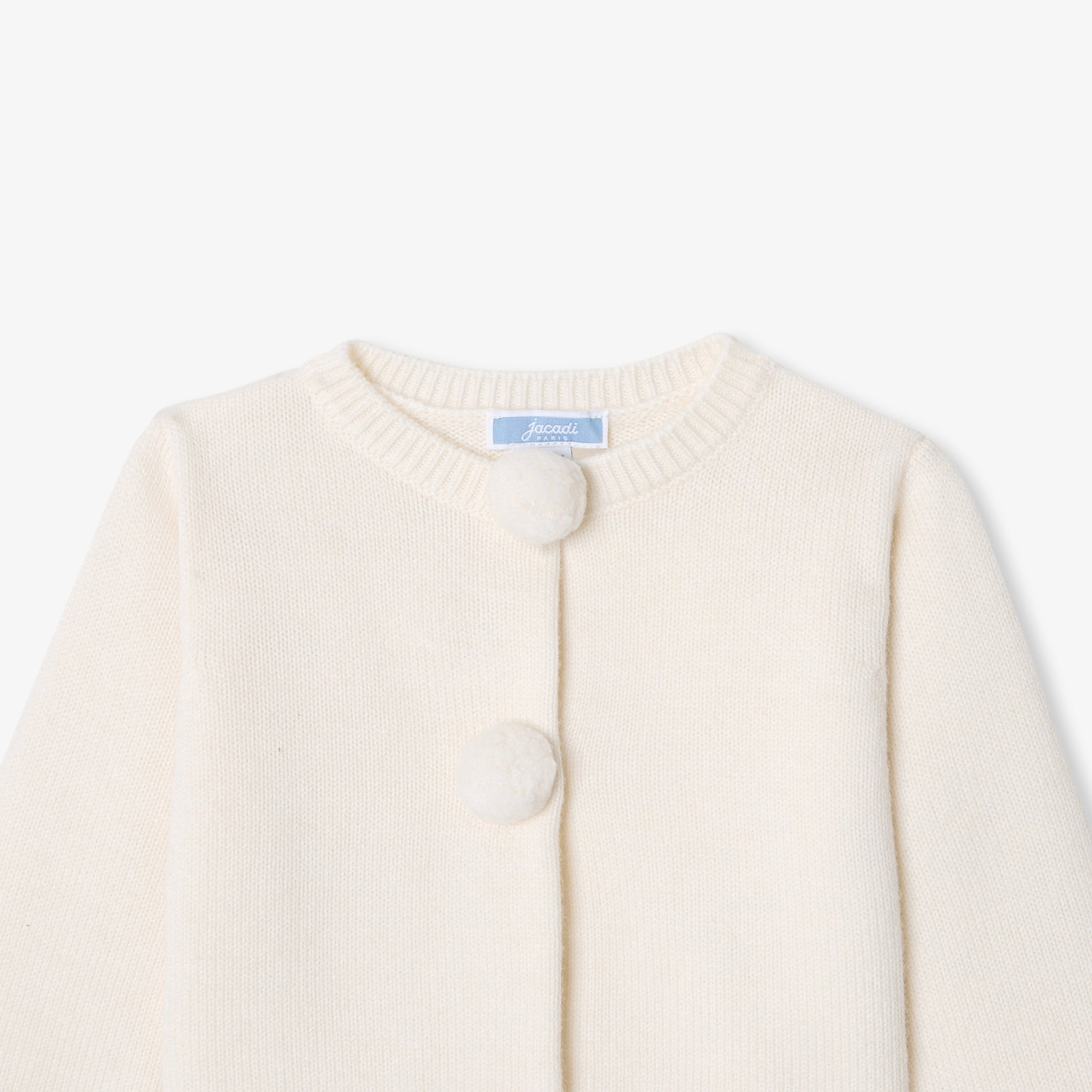 Baby girl cardigan in wool and cashmere