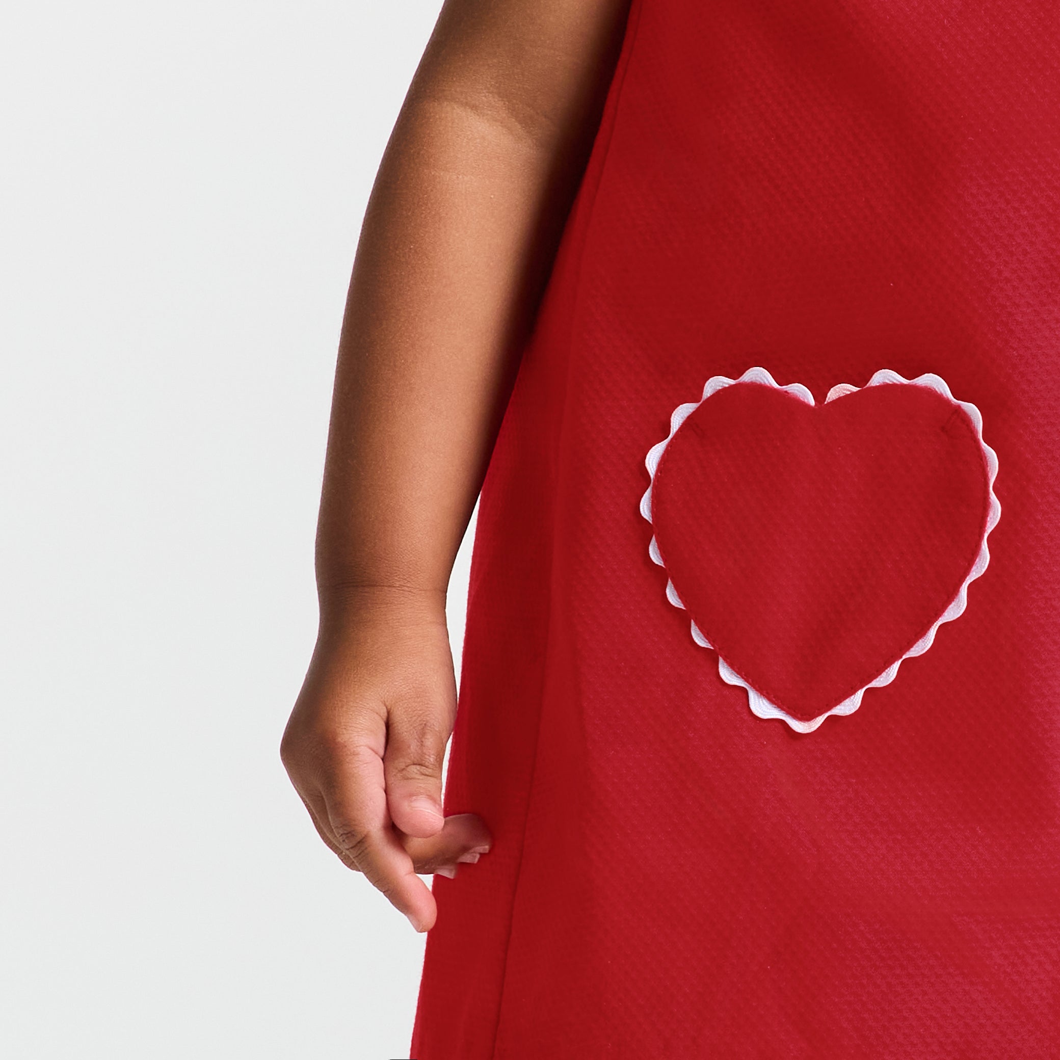 Baby girl sleeveless dress in cotton piquÃ©