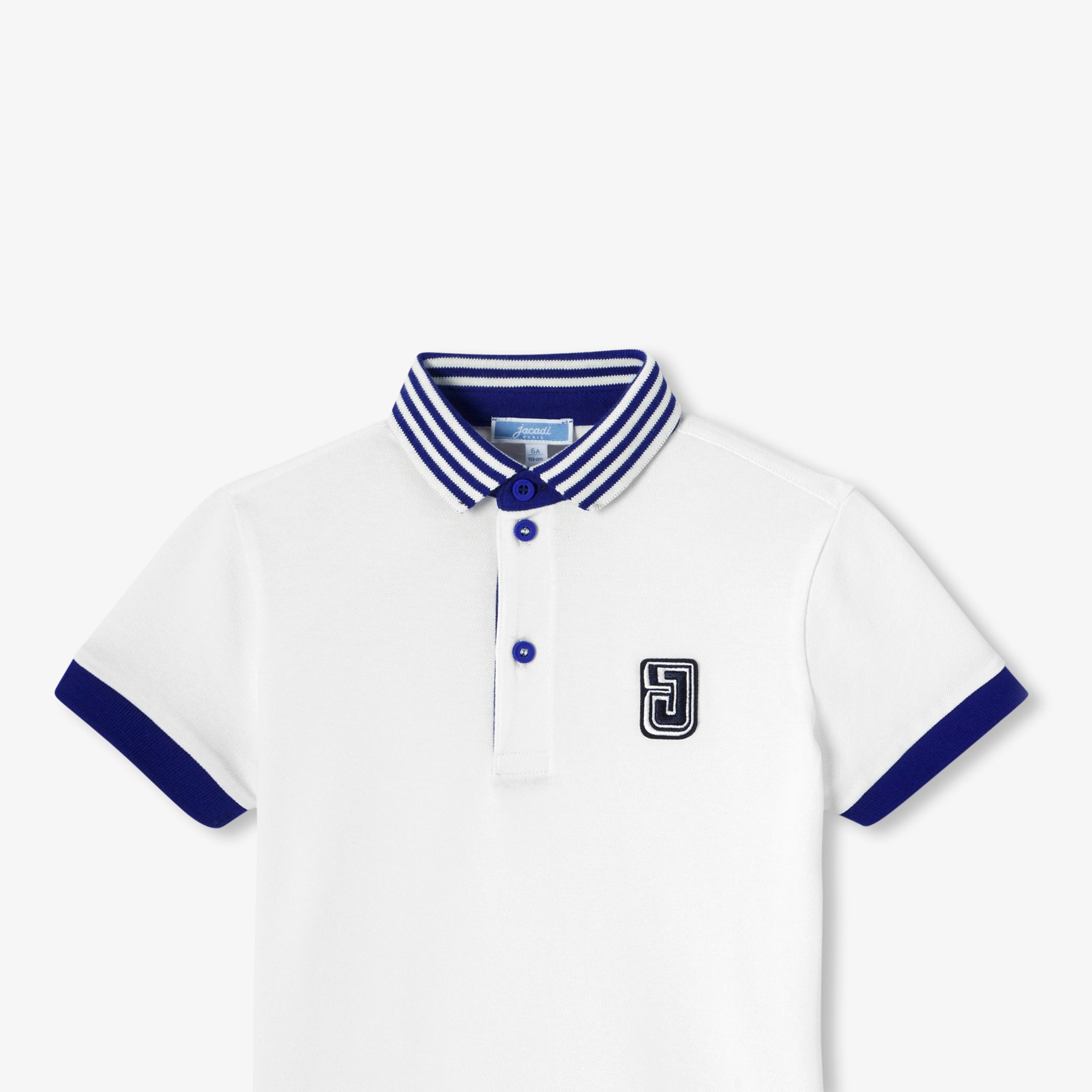 Short-sleeved polo shirt for boys