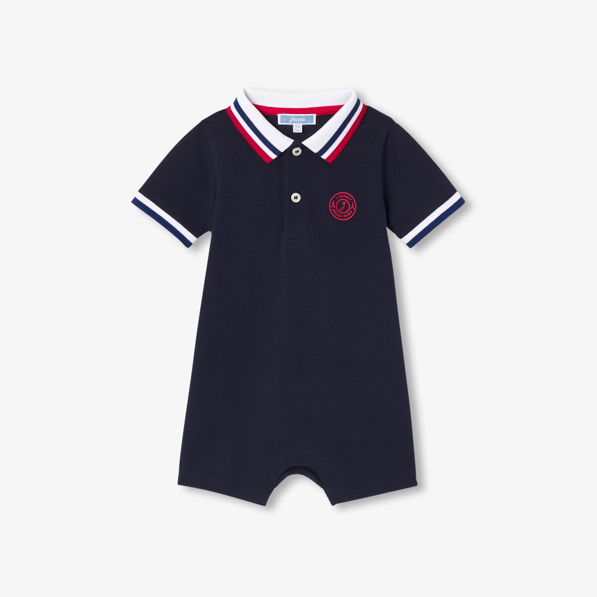 Baby boy polo shirt jumpsuit