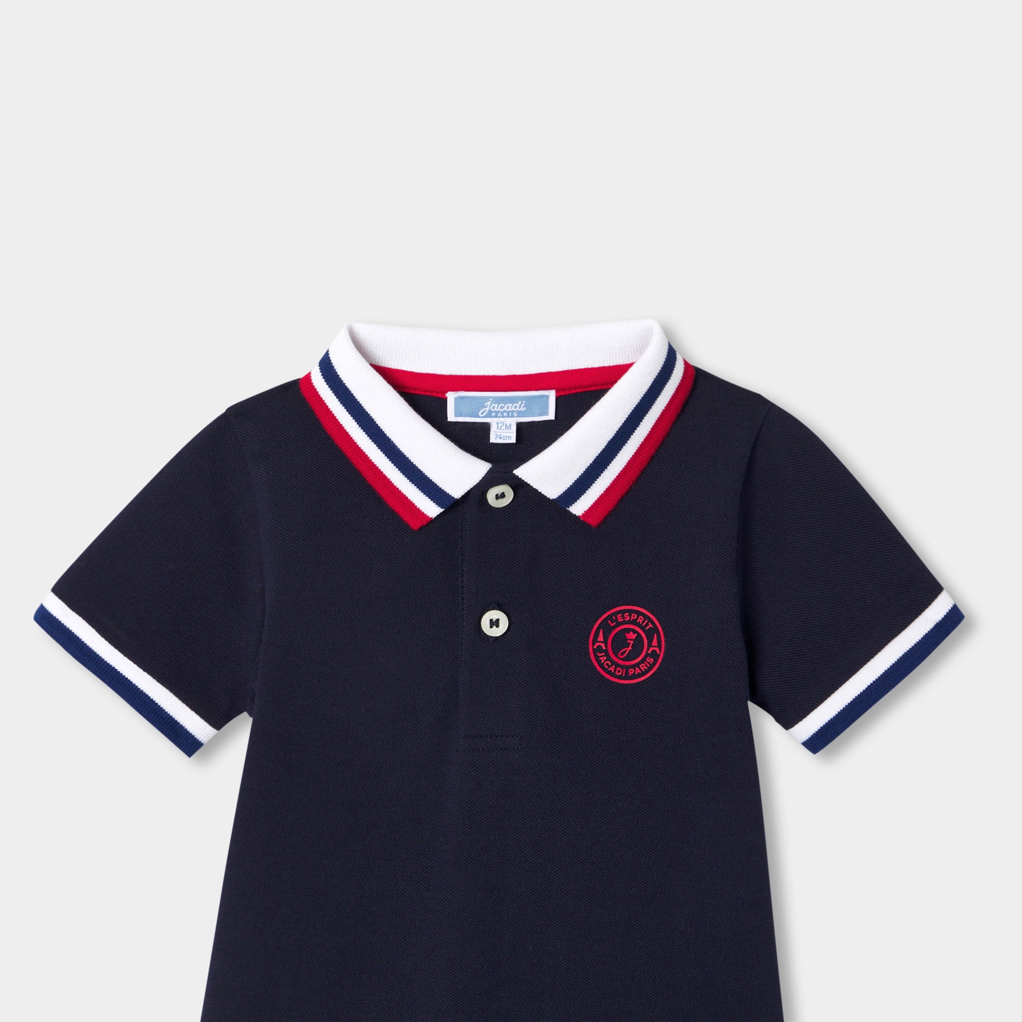 Baby boy polo shirt jumpsuit