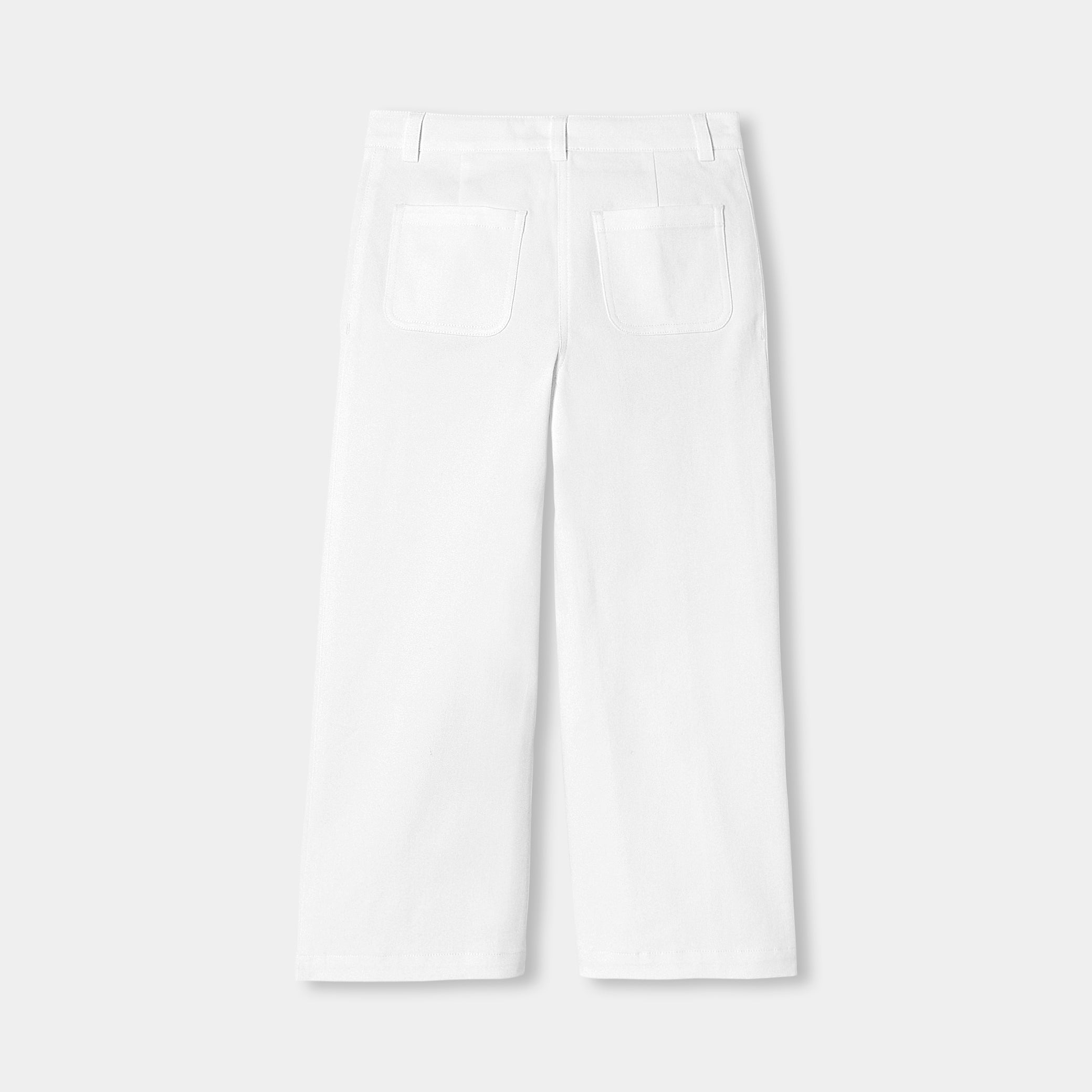 Girl wide-leg twill trousers