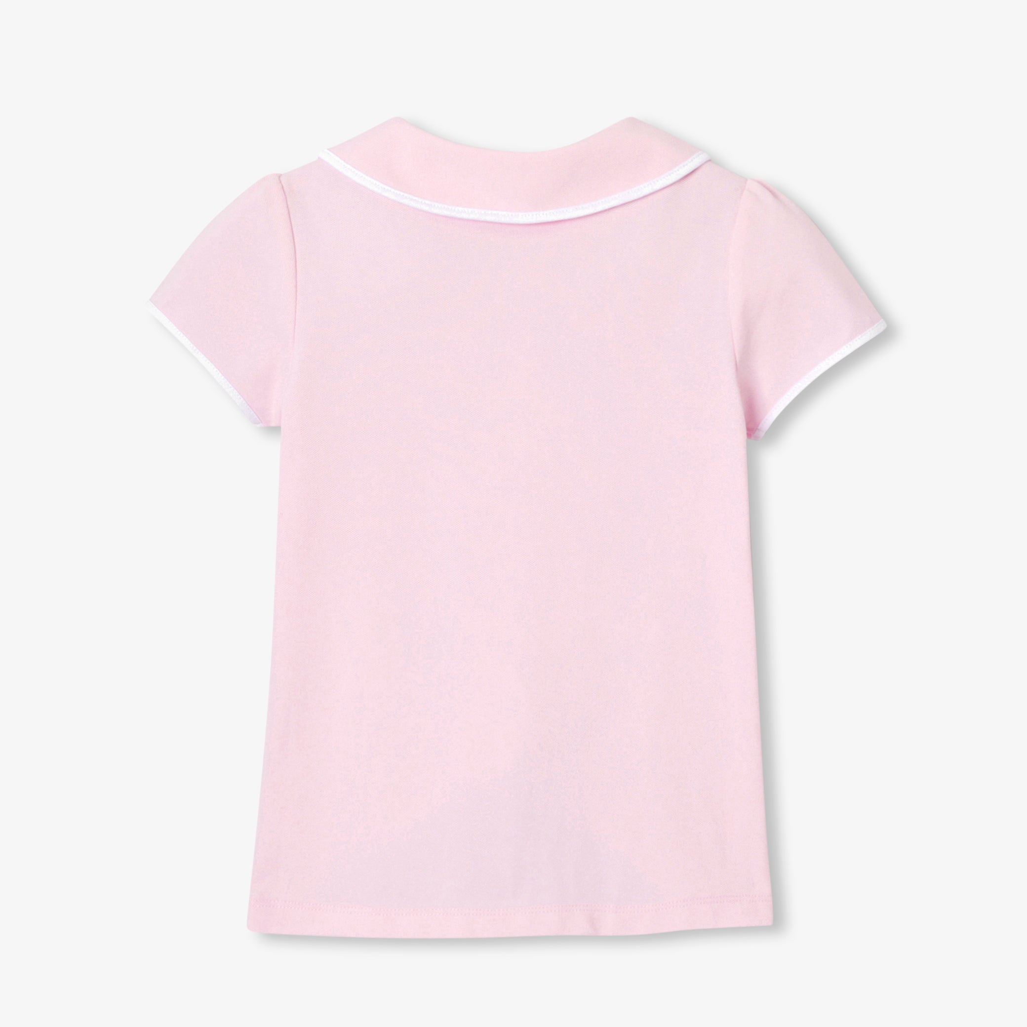 Girls' short-sleeved polo shirt