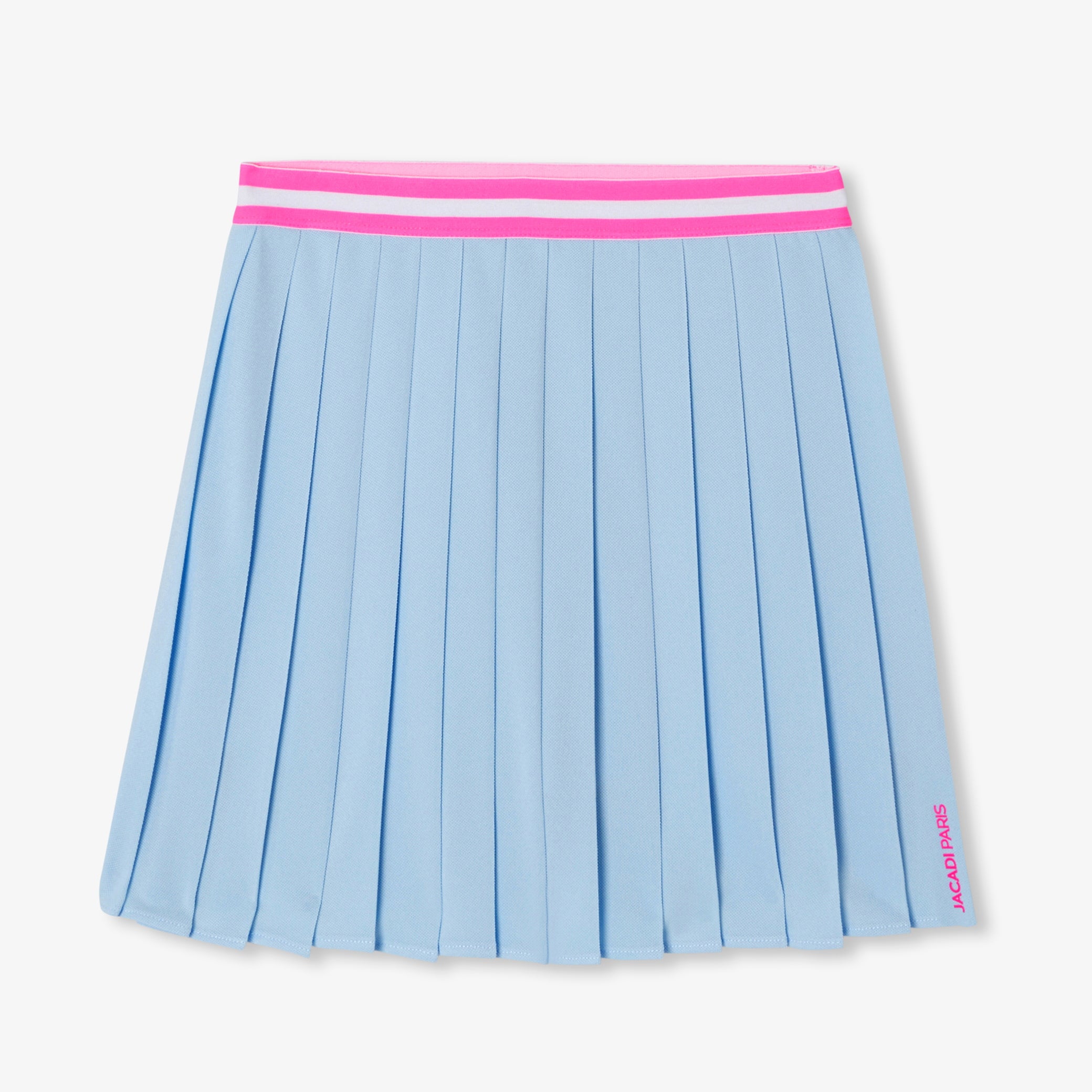 Girls' piquÃ© knit pleated skirt