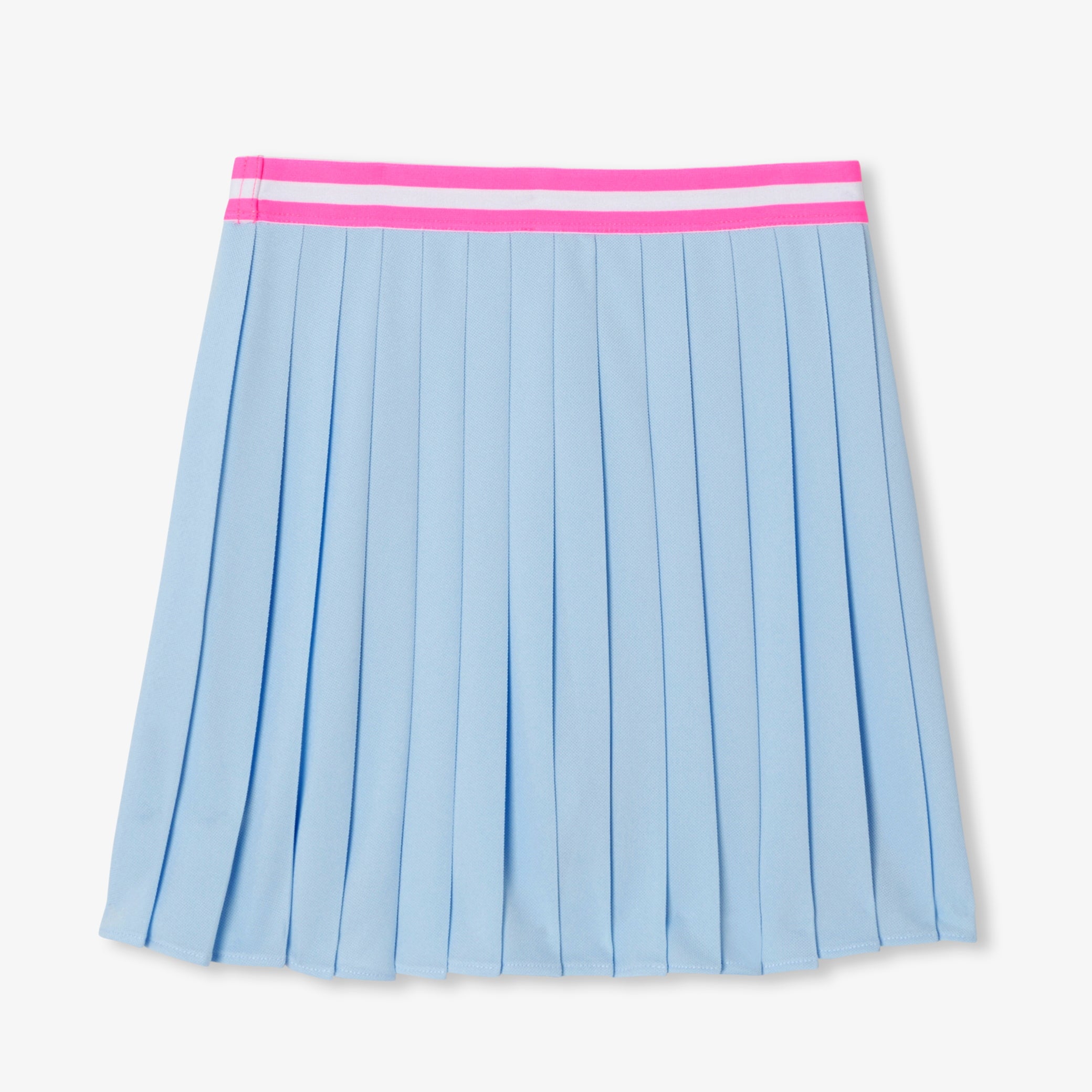 Girls' piquÃ© knit pleated skirt