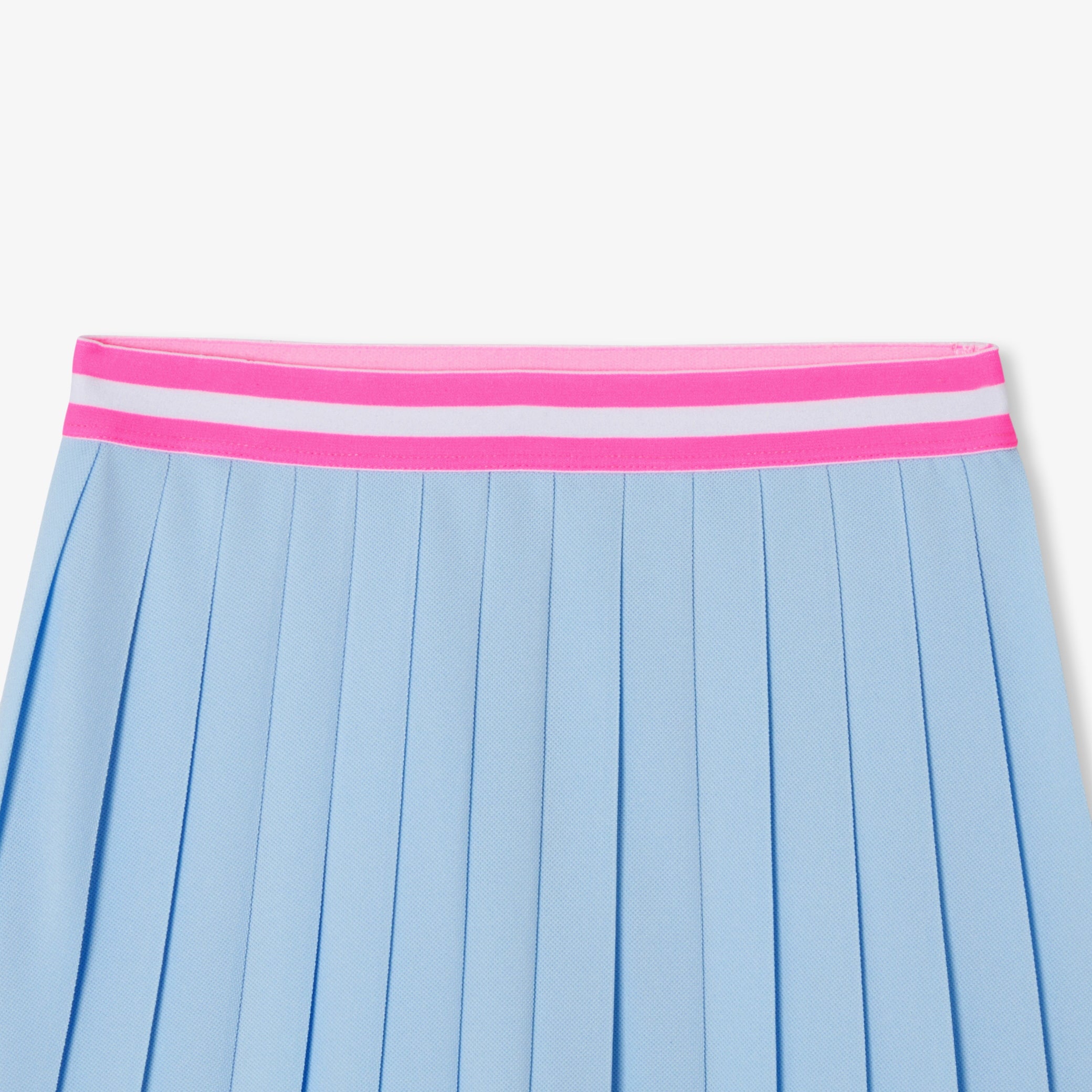 Girls' piquÃ© knit pleated skirt