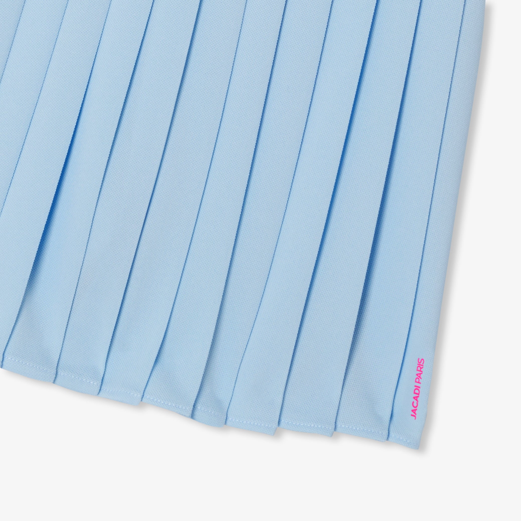 Girls' piquÃ© knit pleated skirt